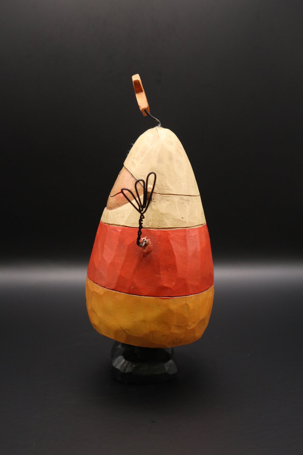 RESIN HALLOWEEN CANDY CORN BOY FIGURINE