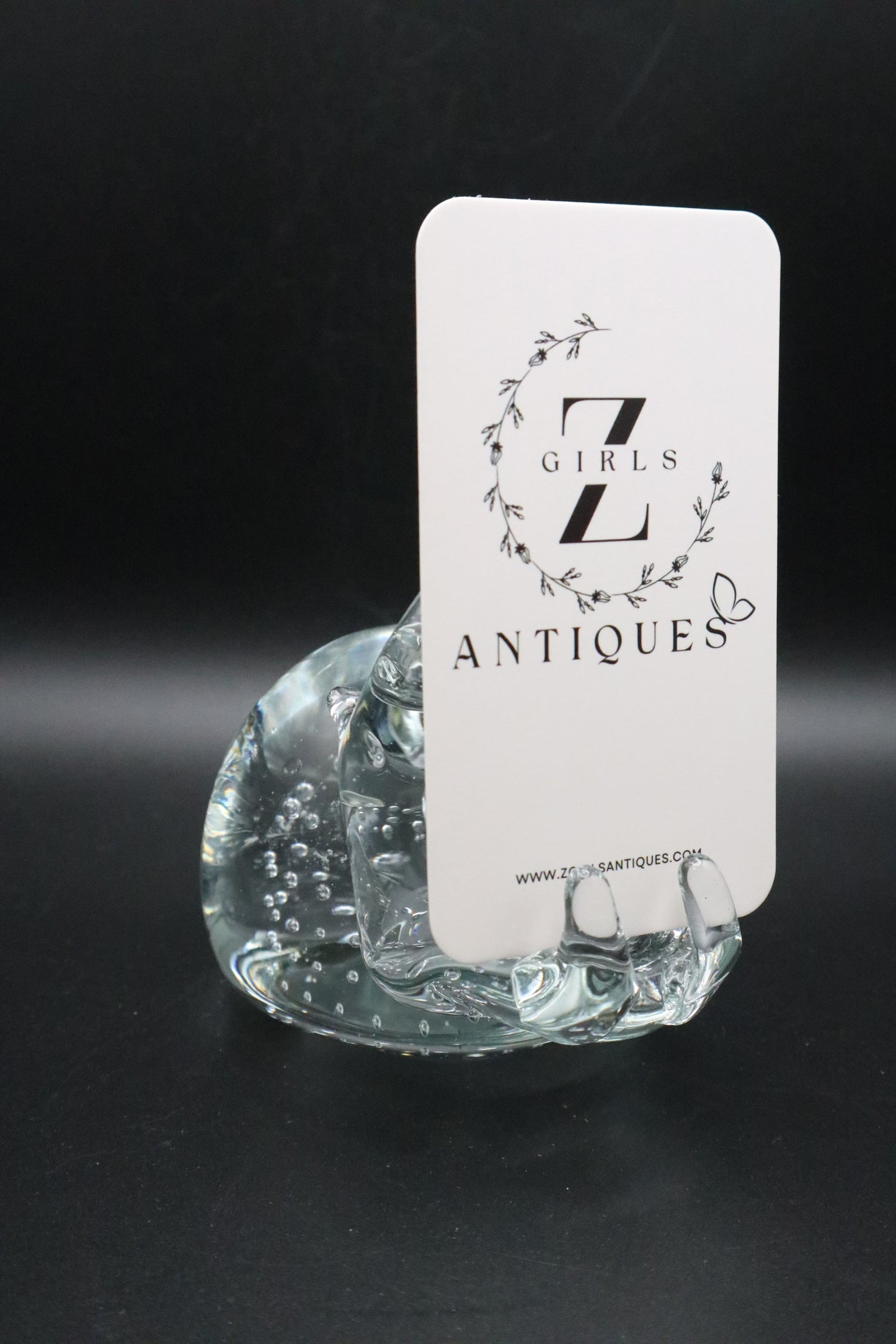 1960's ART GLASS HIPPO PAPERWEIGHT