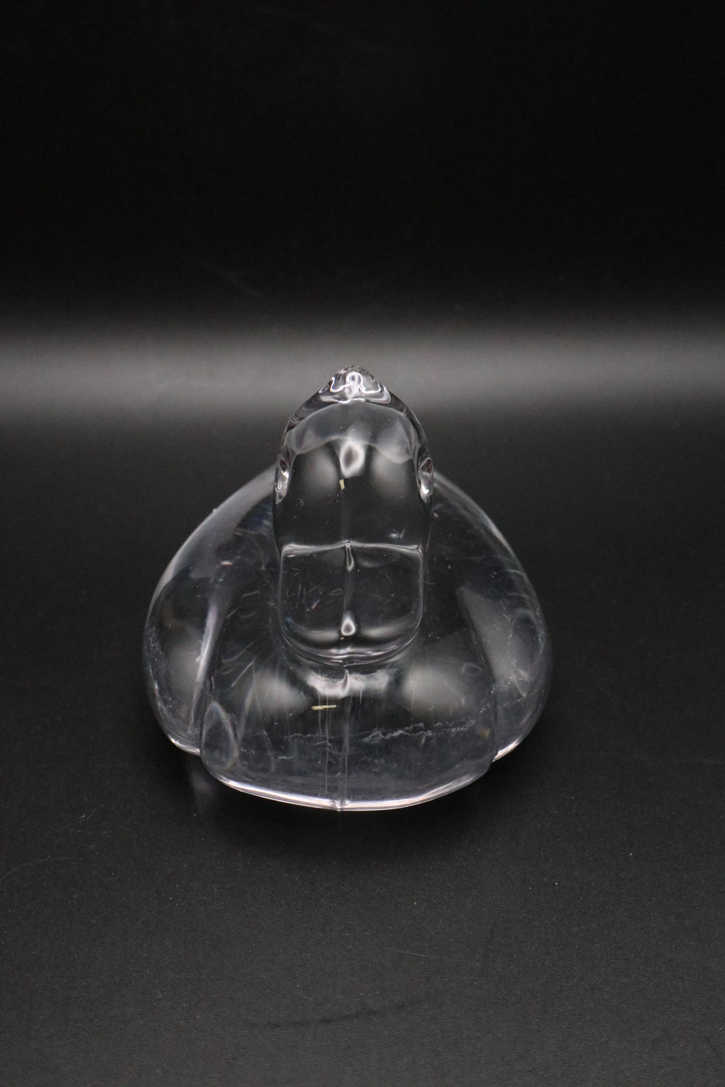 VINTAGE GLASS DUCK PAPERWEIGHT