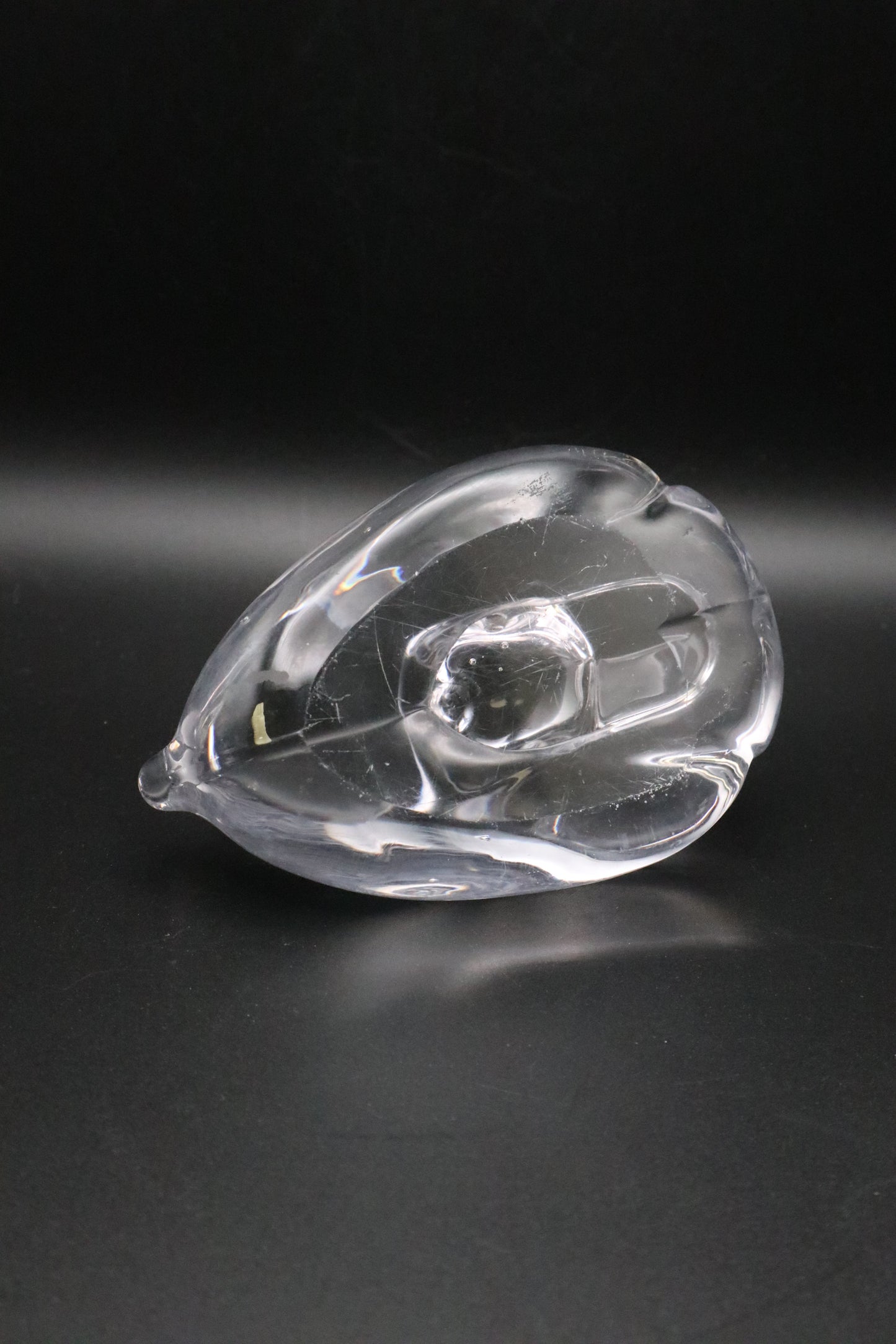 VINTAGE GLASS DUCK PAPERWEIGHT