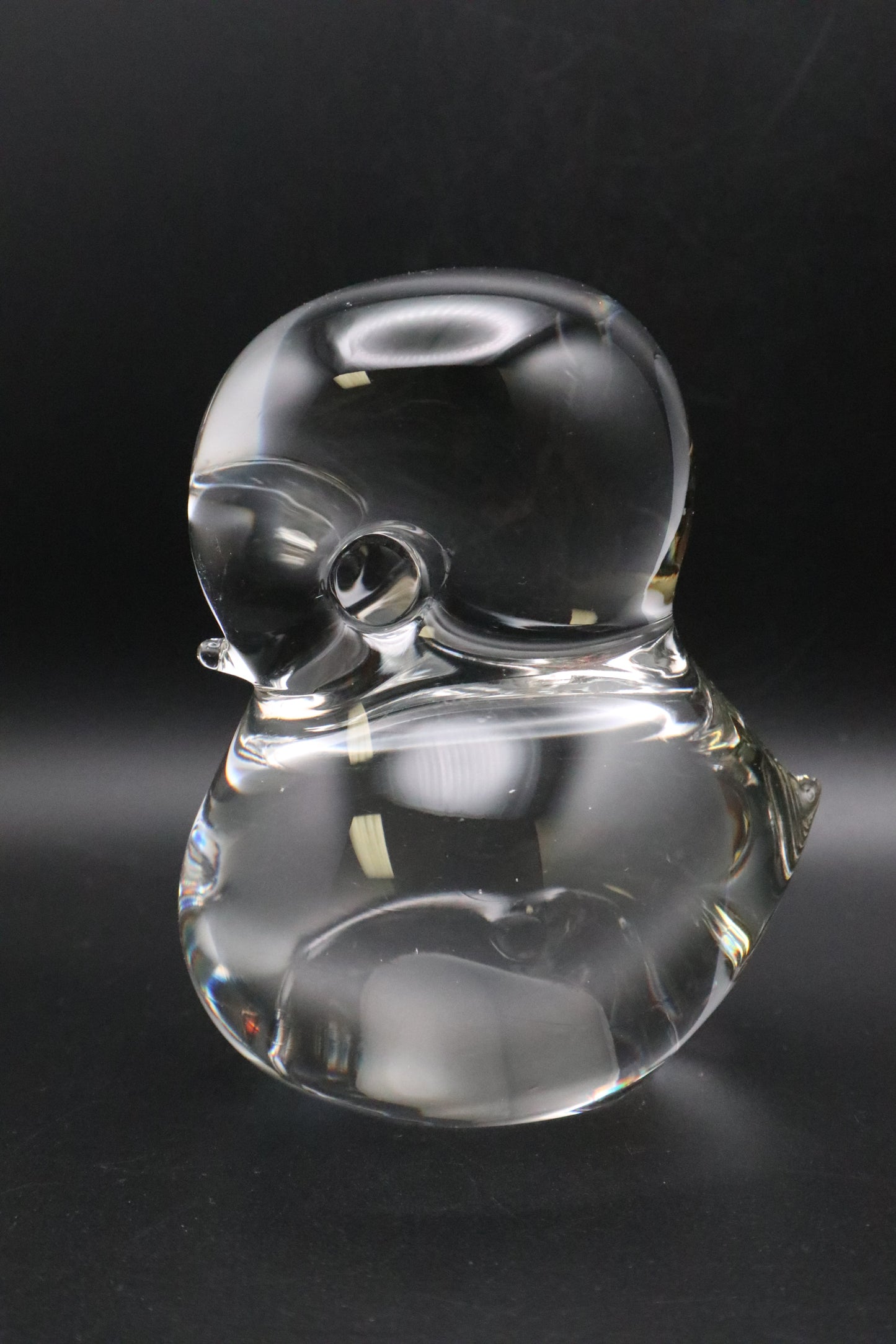 VINTAGE KONSTGLAS DUCK GLASS PAPERWEIGHT SWEDEN