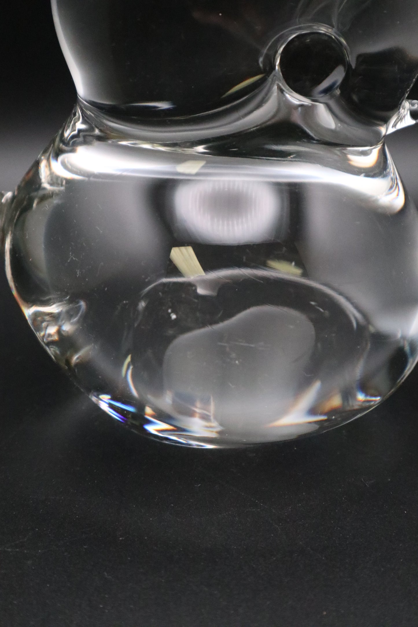 VINTAGE KONSTGLAS DUCK GLASS PAPERWEIGHT SWEDEN