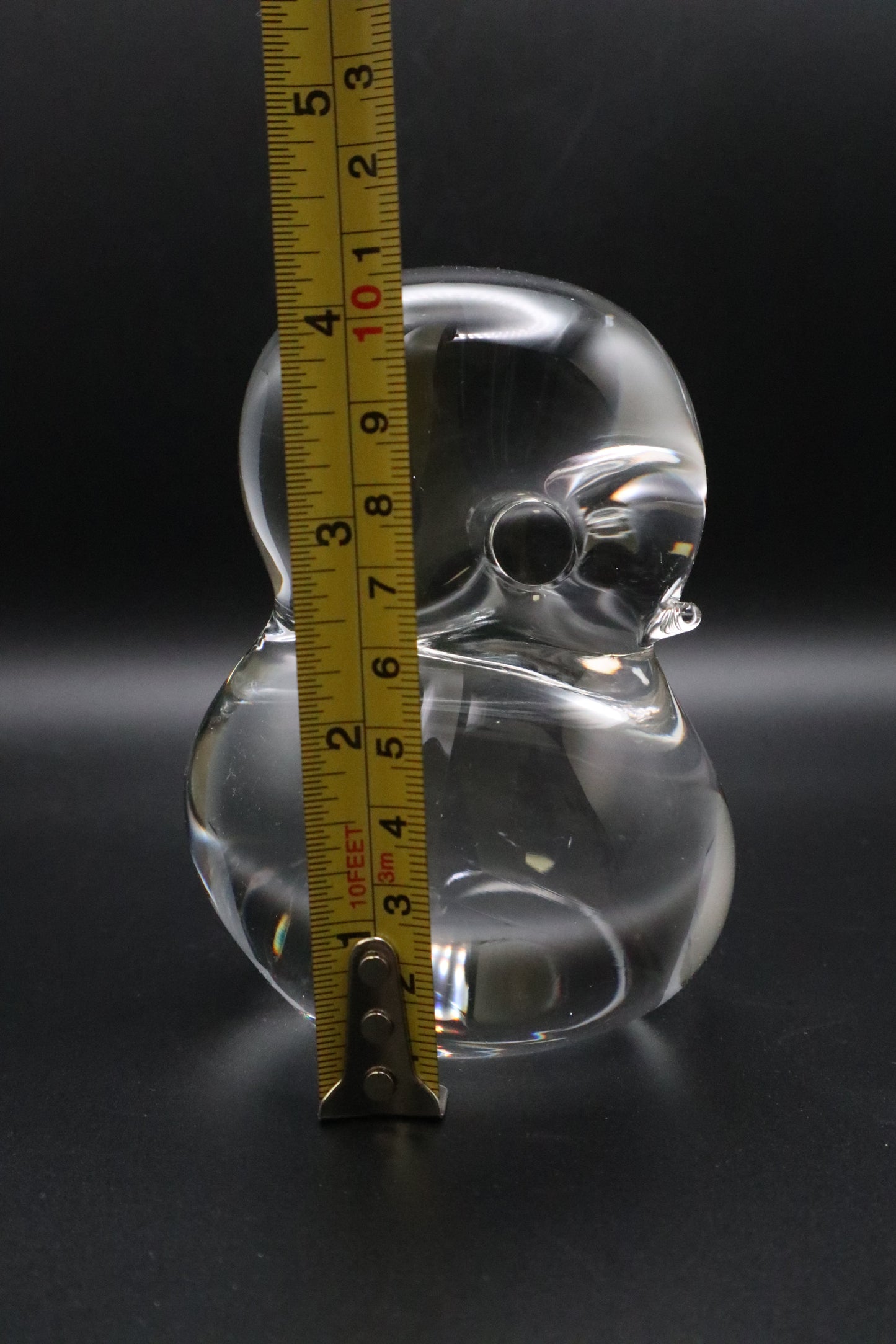 VINTAGE KONSTGLAS DUCK GLASS PAPERWEIGHT SWEDEN