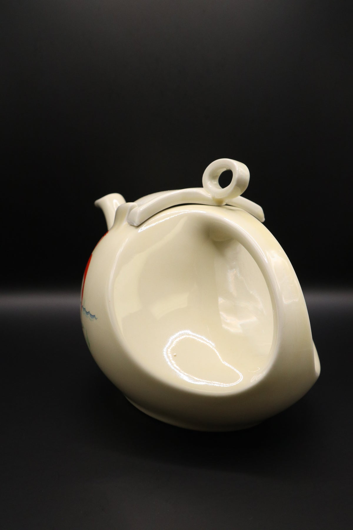 VINTAGE HALL CHINA "FLAMINGO" TEAPOT