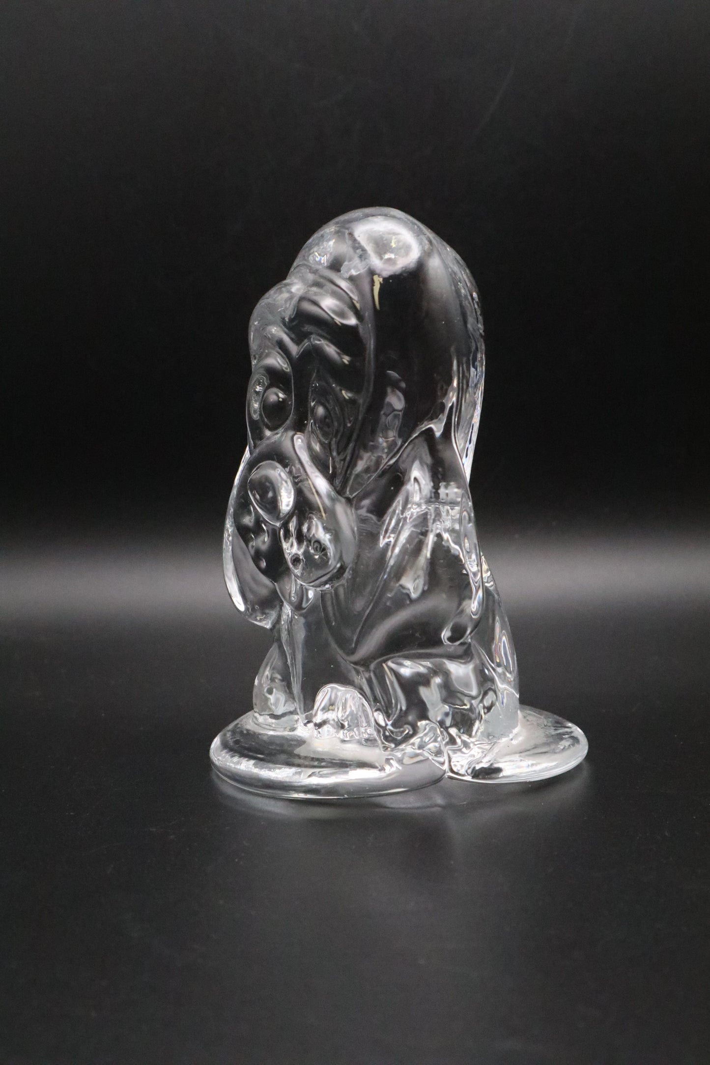 VIKING GLASS PUPPY DOG PAPERWEIGHT