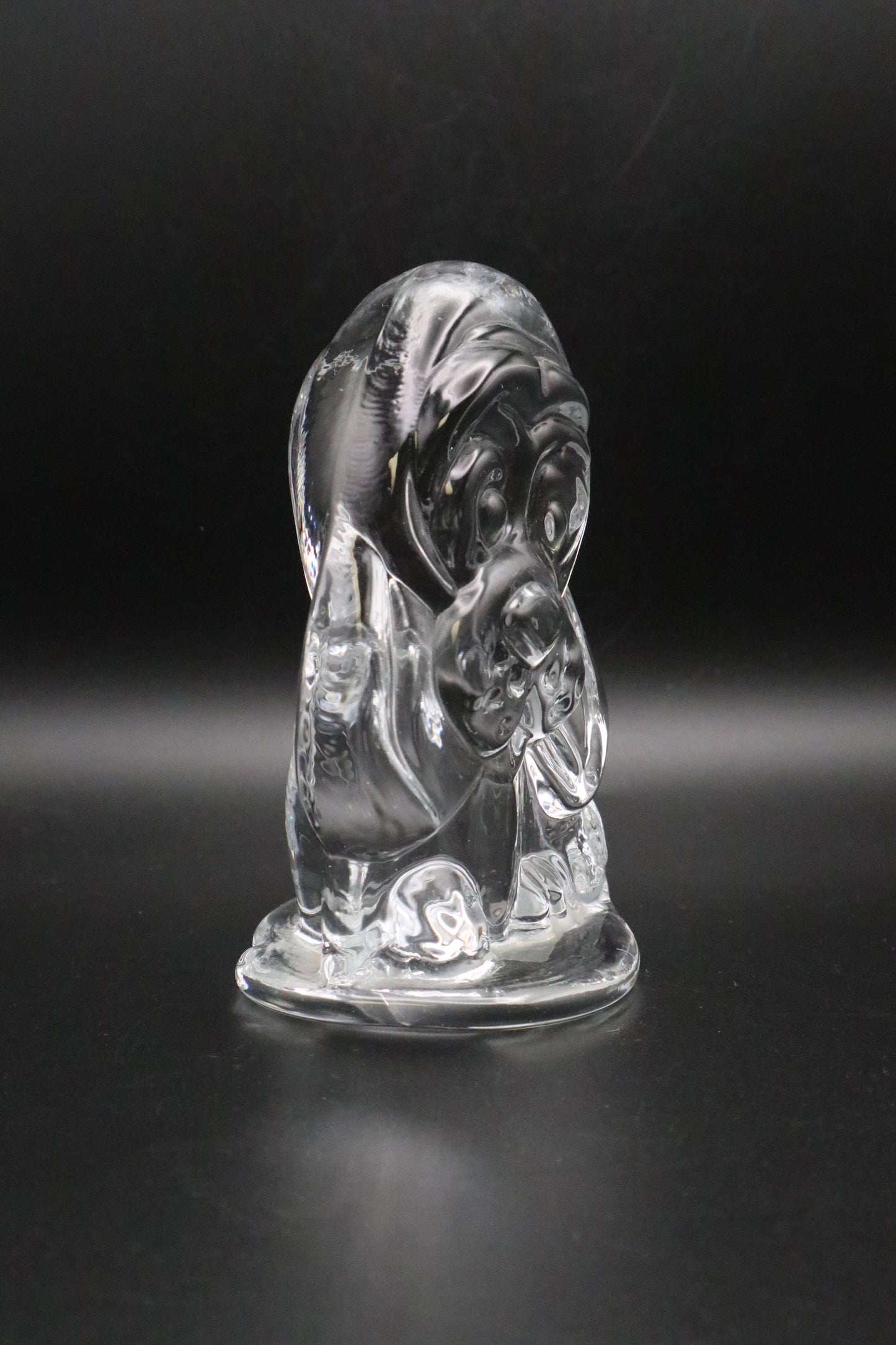 VIKING GLASS PUPPY DOG PAPERWEIGHT