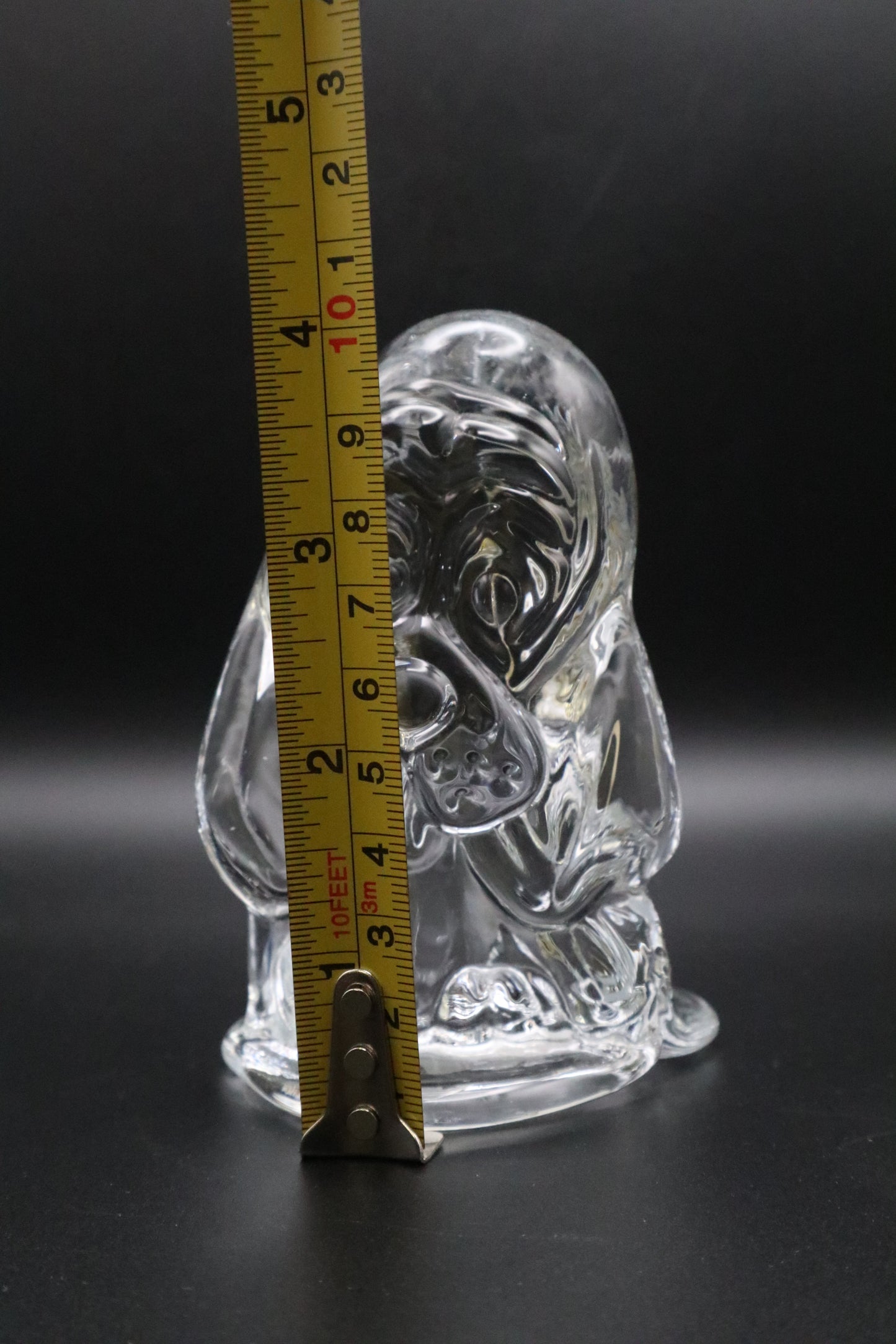 VIKING GLASS PUPPY DOG PAPERWEIGHT