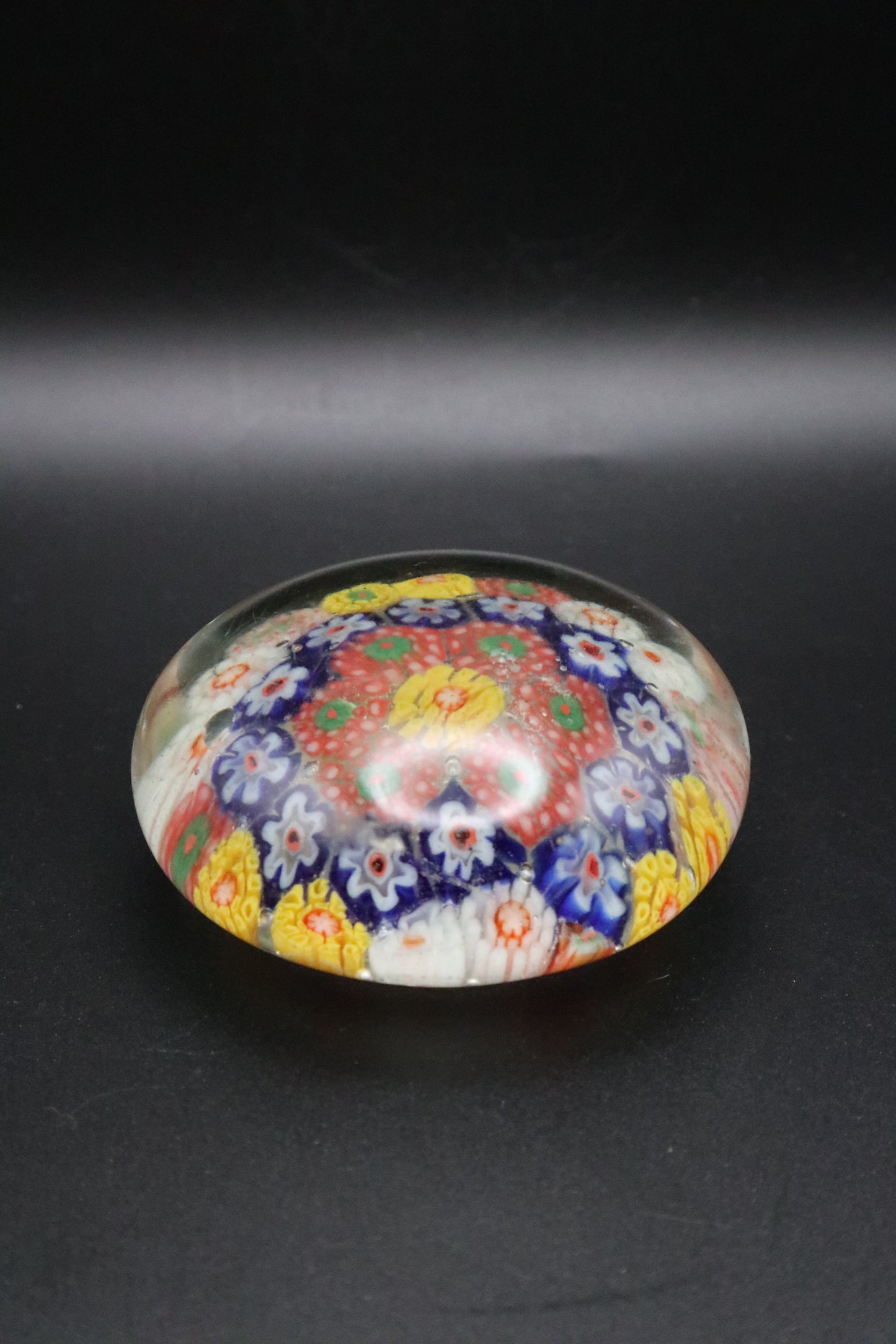 VINTAGE MILLEFIORI GLASS 1930's CHINESE PAPERWEIGHT