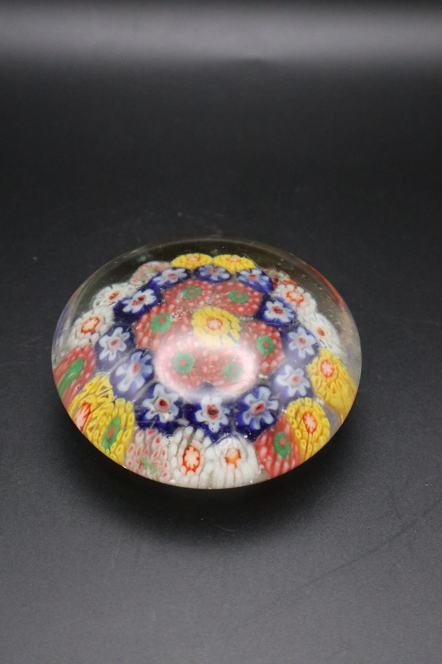 VINTAGE MILLEFIORI GLASS 1930's CHINESE PAPERWEIGHT