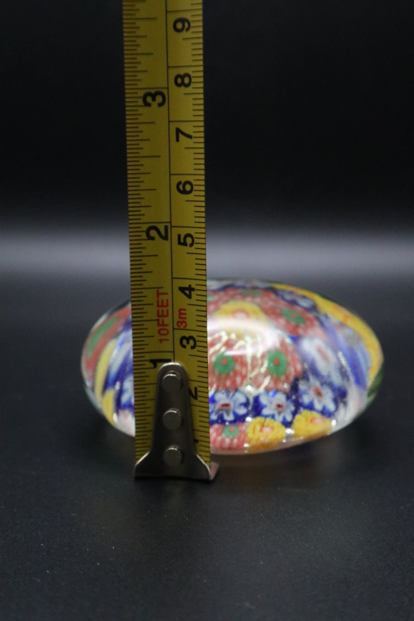 VINTAGE MILLEFIORI GLASS 1930's CHINESE PAPERWEIGHT