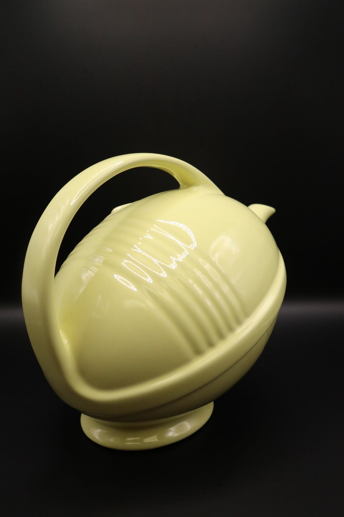 VINTAGE HALL CHINA "FOOTBALL" TEAPOT