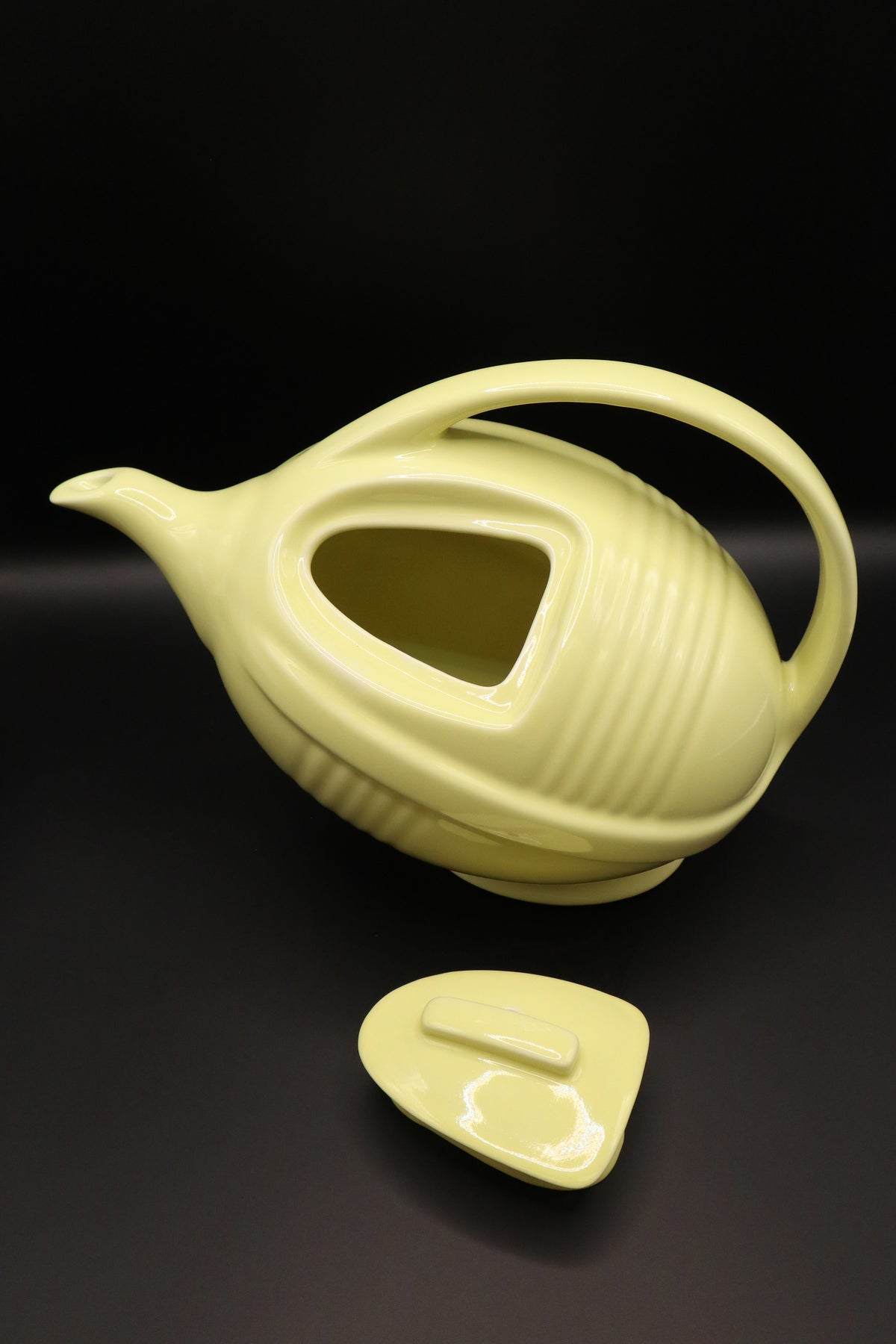 VINTAGE HALL CHINA "FOOTBALL" TEAPOT