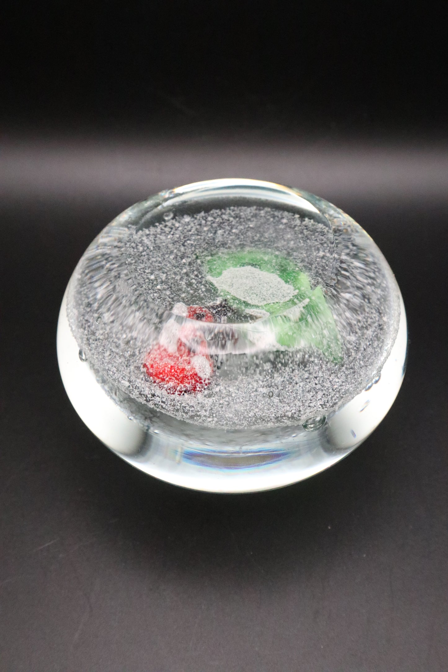 VINTAGE ART GLASS LADYBUG PAPERWEIGHT