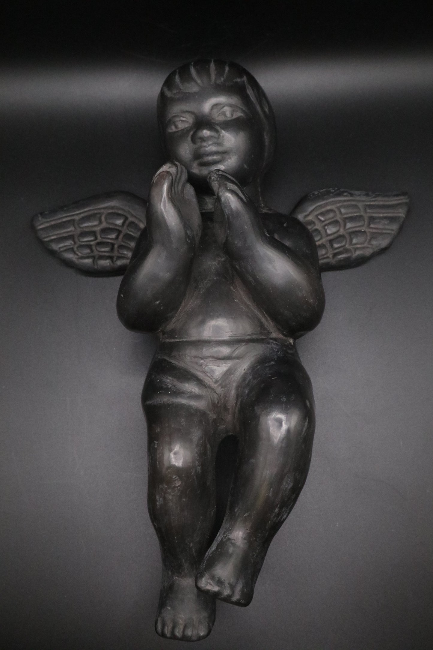 VINTAGE BARRO NEGRO POTTERY ANGEL OAXACA, MEXICO