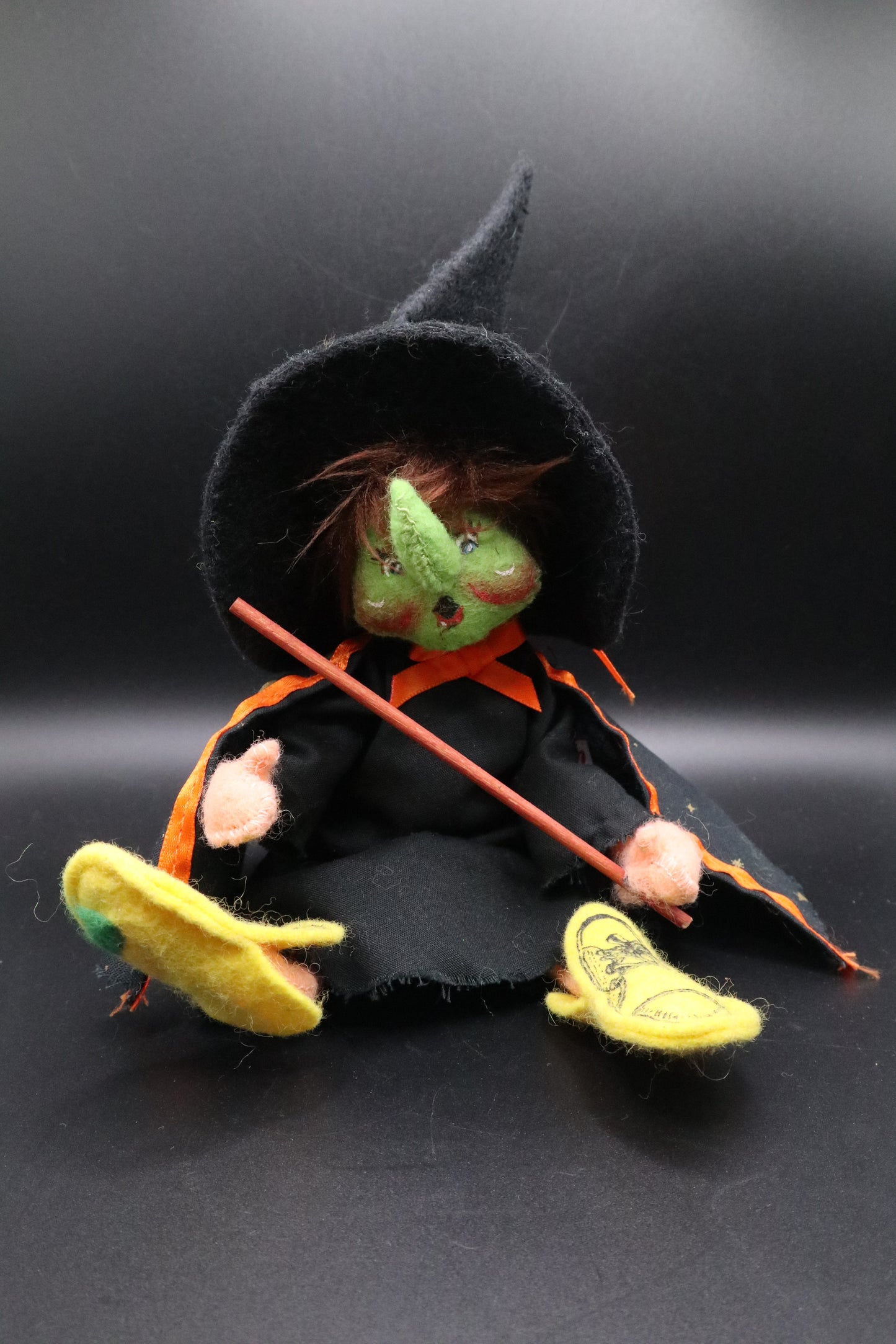 VINTAGE ANNALEE WITCH WITH STICK