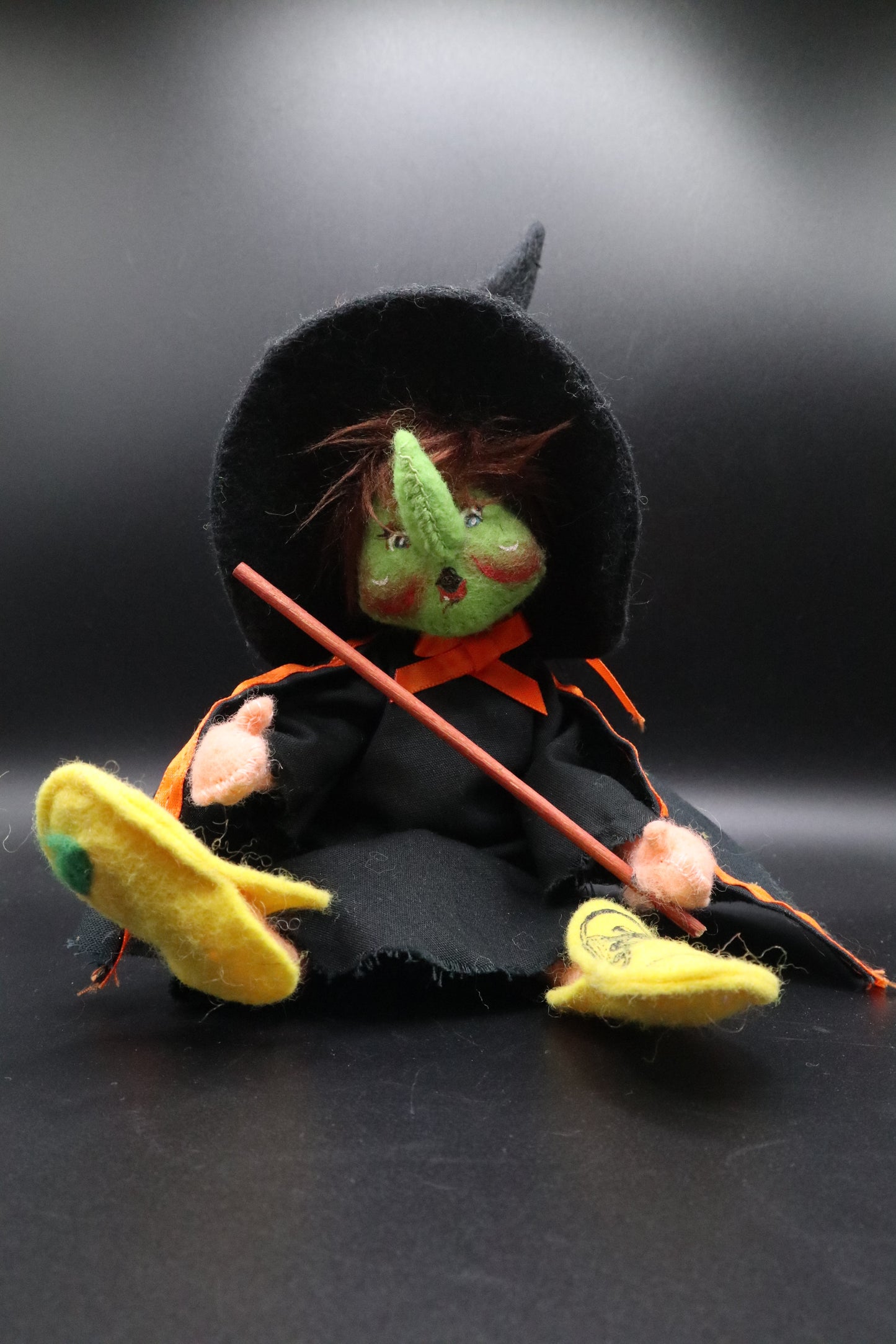 VINTAGE ANNALEE WITCH WITH STICK