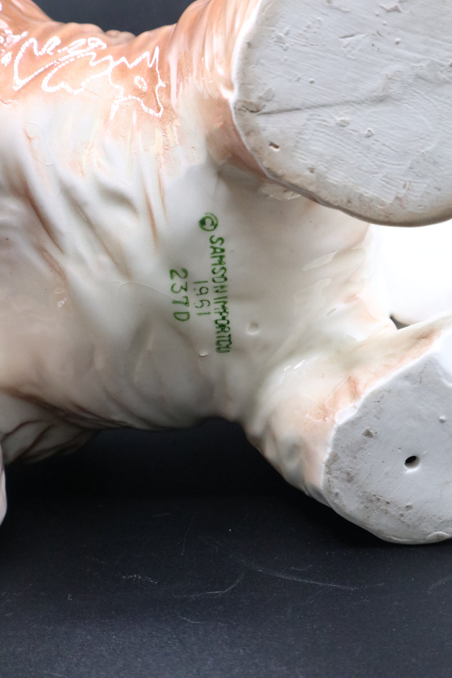 1961 SAMSON IMPORT SPANIEL PLANTER MADE IN JAPAN