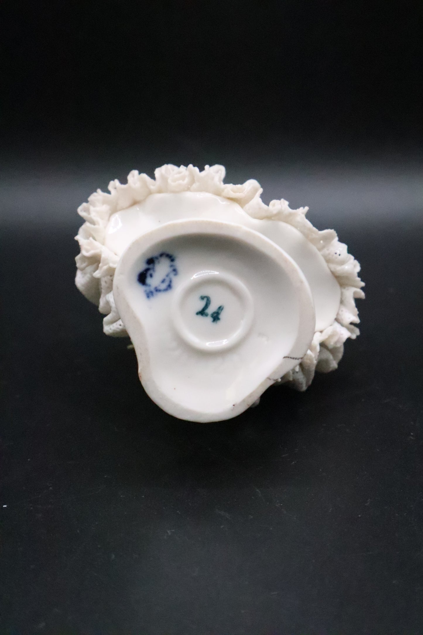 DRESDEN GERMANY BALLERINA WITH LACE PORCELAIN