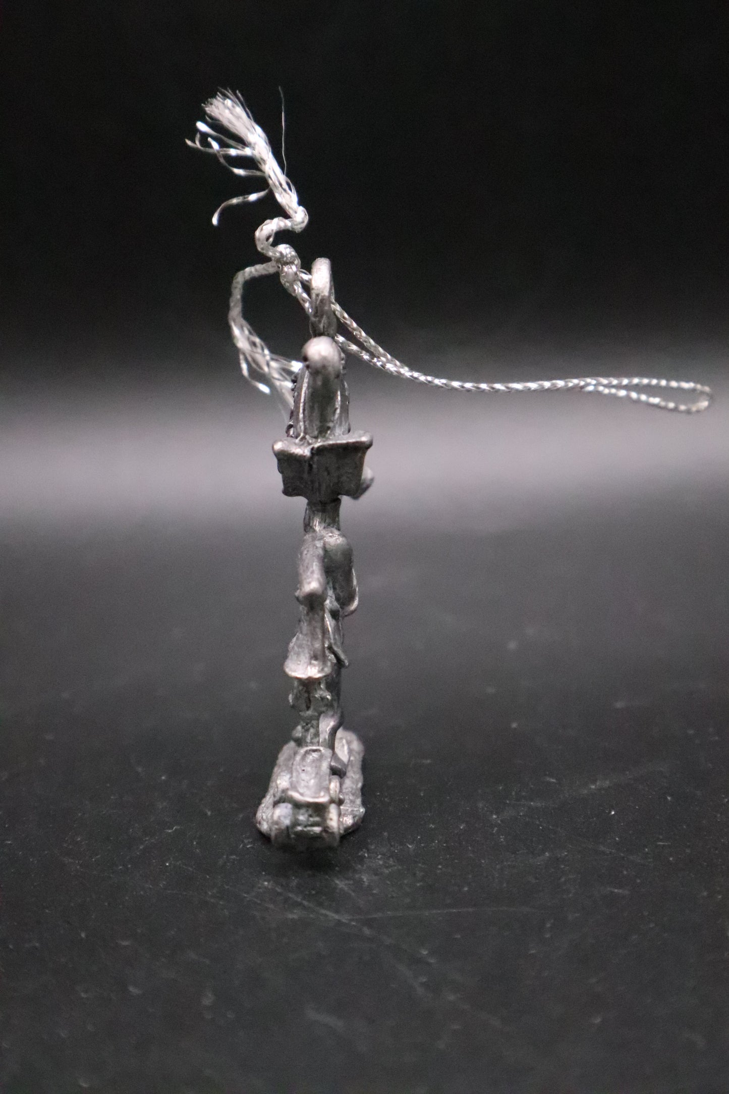 VINTAGE PEWTER ELF ORNAMENT