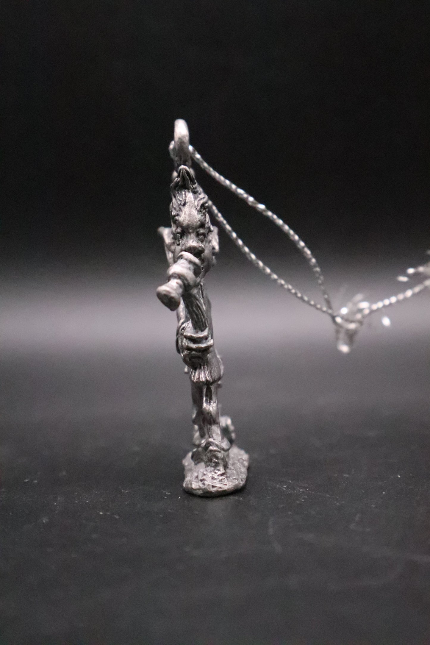 VINTAGE PEWTER ELF ORNAMENT