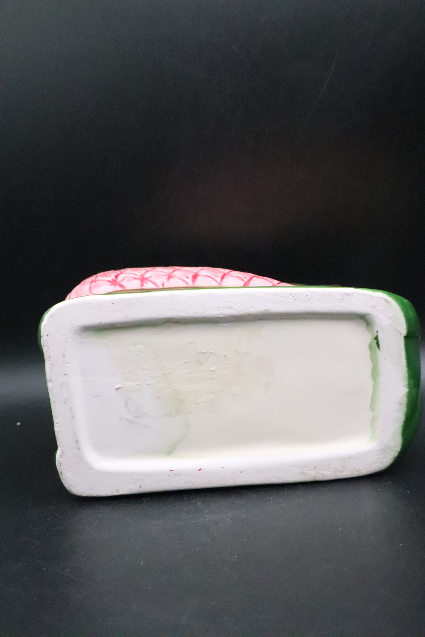 CERAMIC SANTA'S PINK SLEIGH