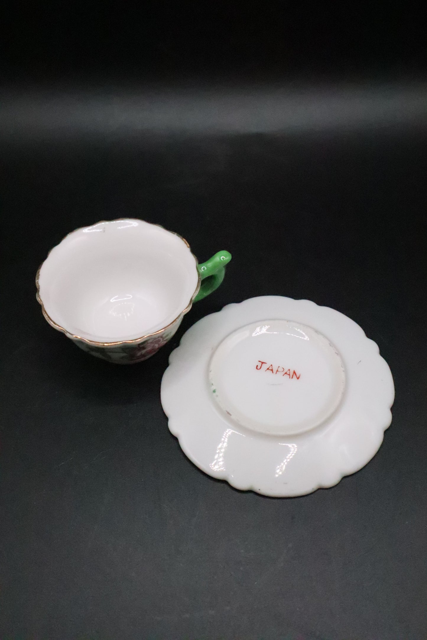 MINIATURE TEA PARTY CUP AND SAUCER MADE IN JAPAN