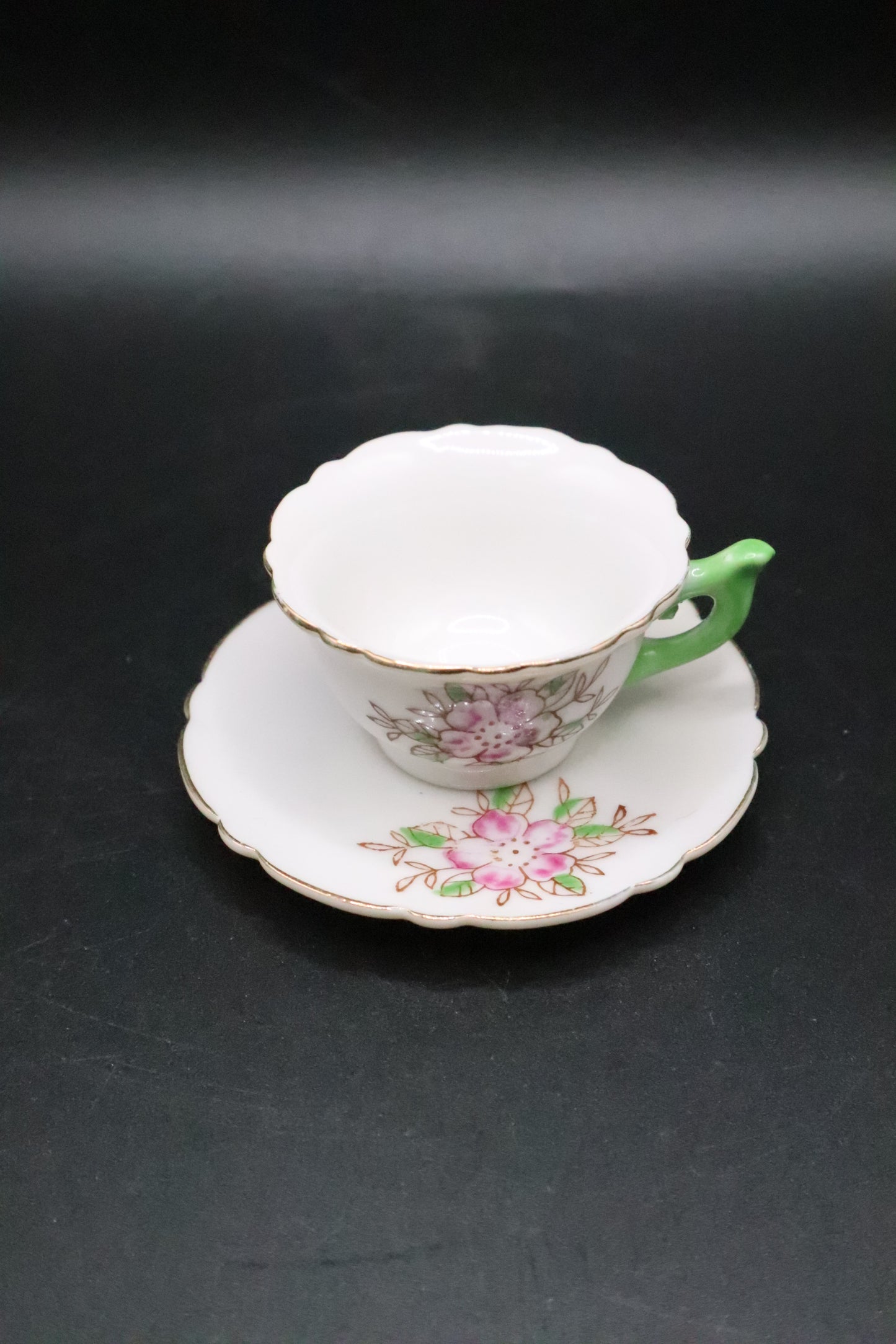 MINIATURE TEA PARTY CUP AND SAUCER MADE IN JAPAN