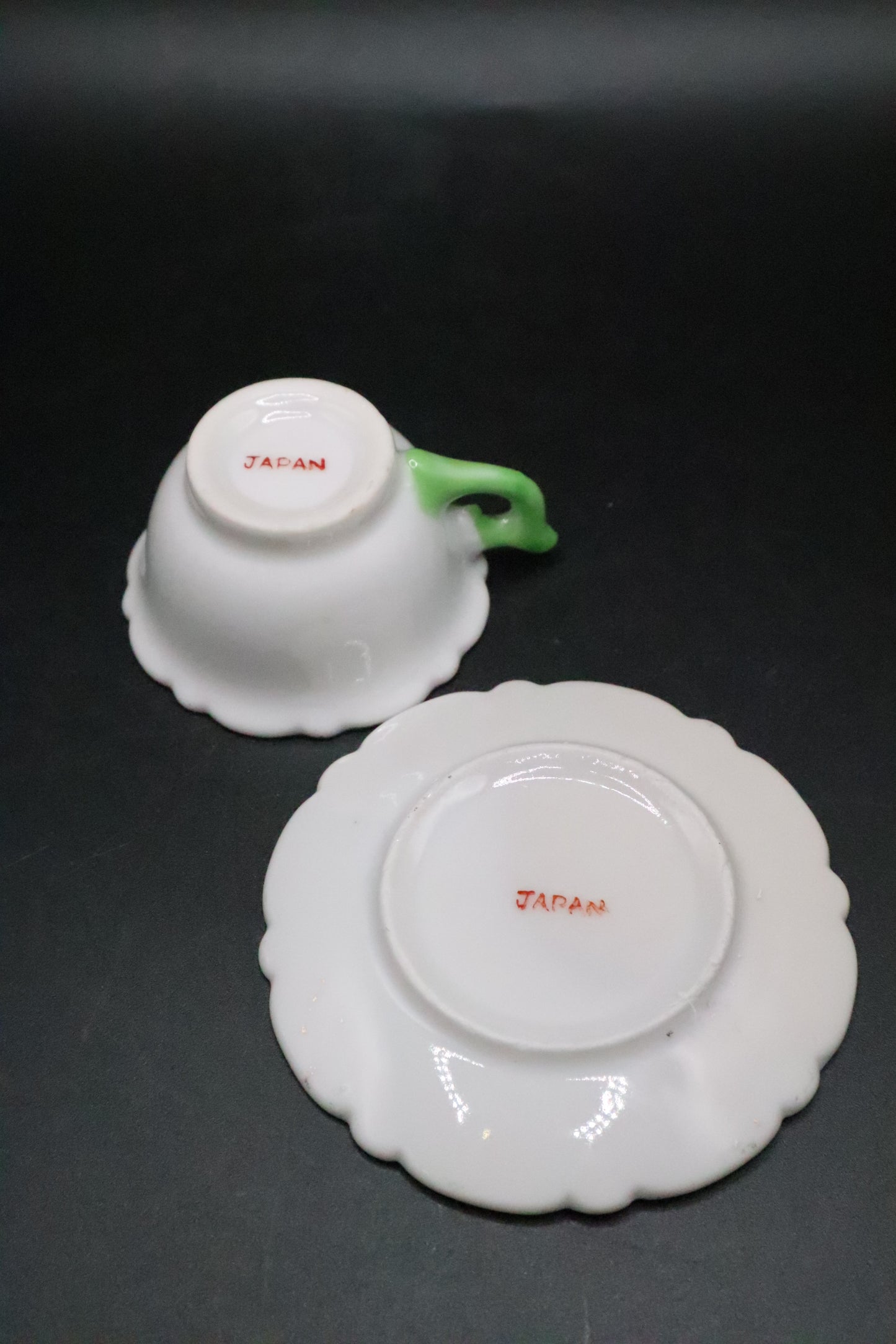 MINIATURE TEA PARTY CUP AND SAUCER MADE IN JAPAN