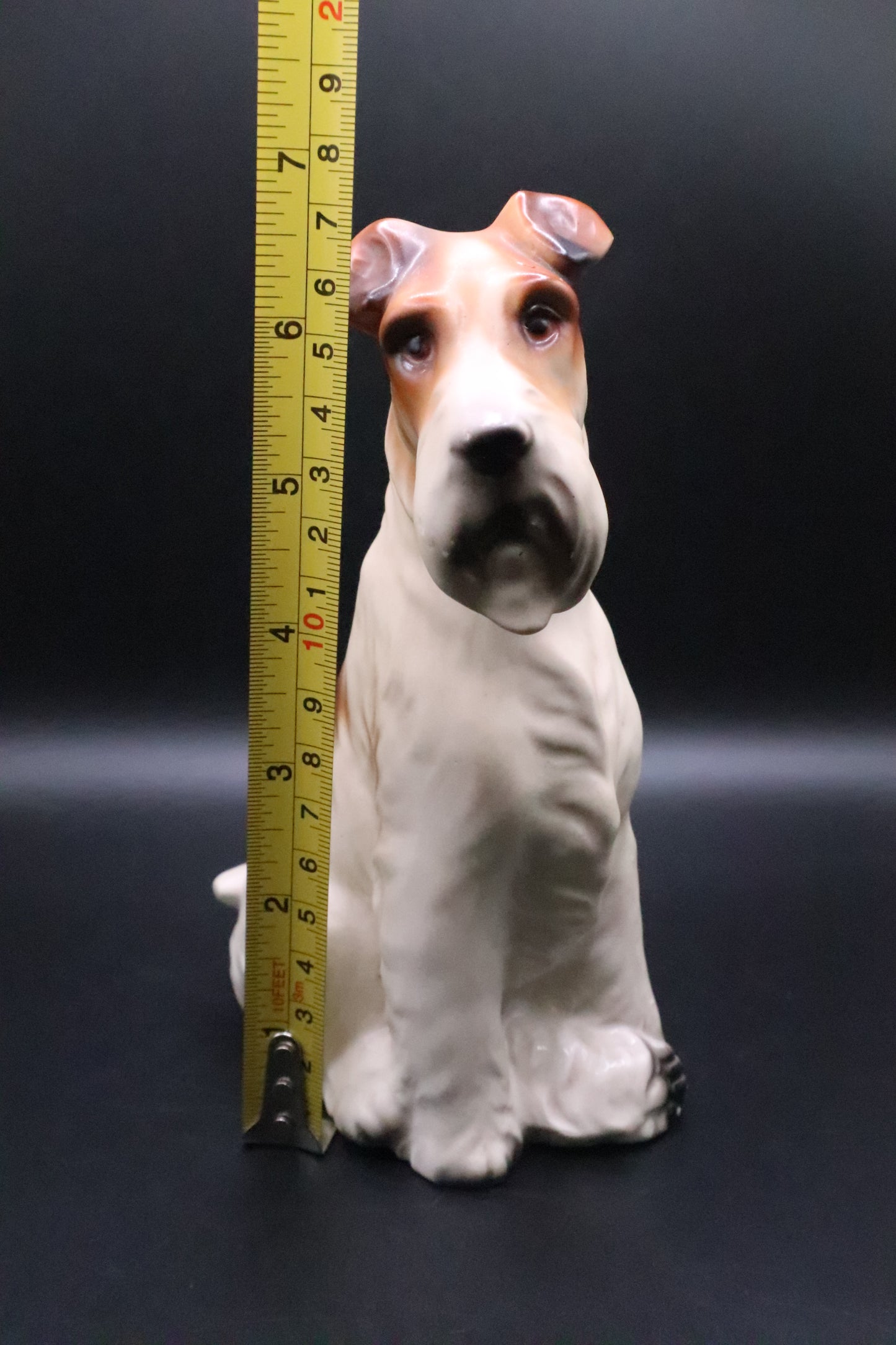 VINTAGE PORCELAIN FOX TERRIER FIGURINE