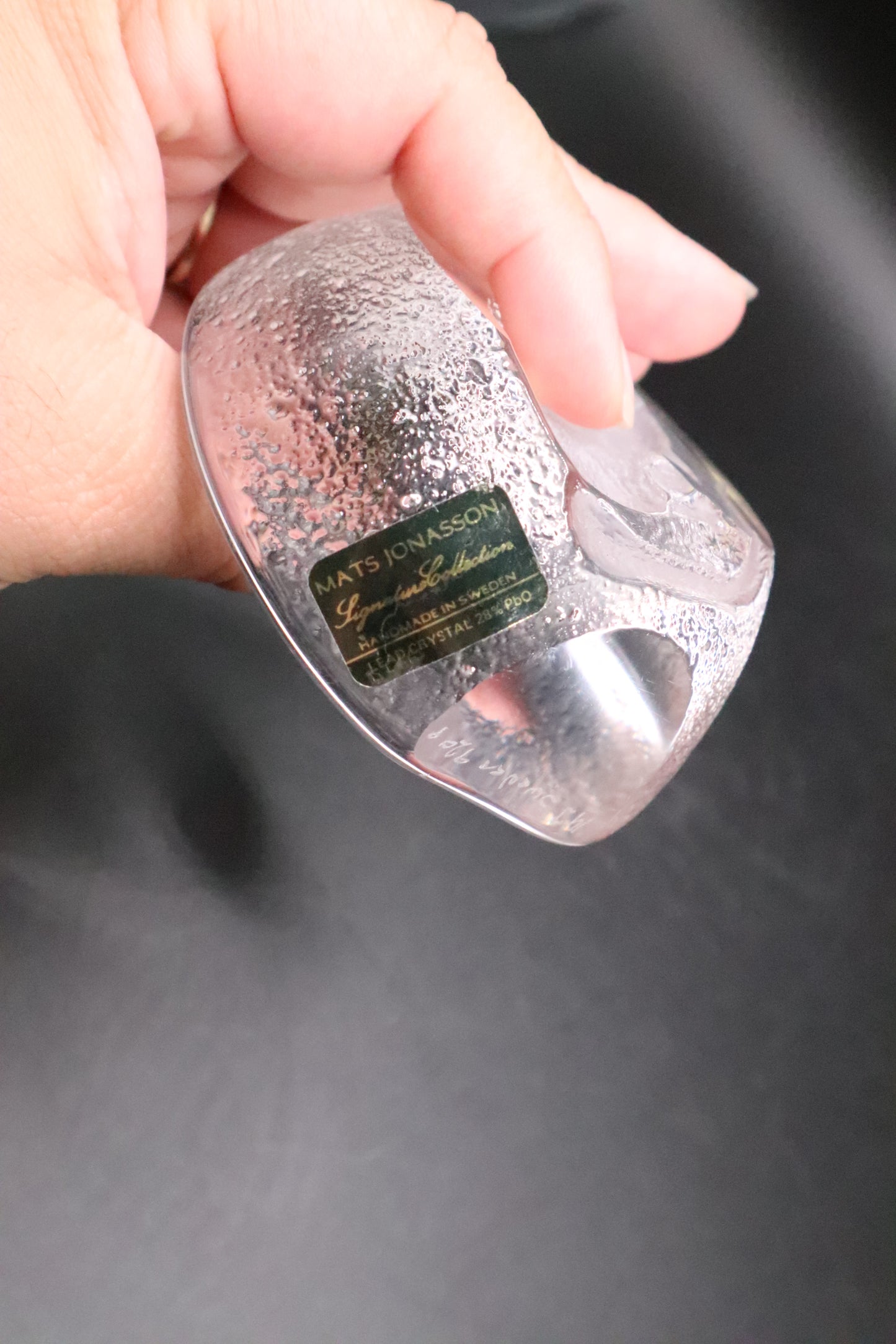 MATS JONASSON SWEDEN SIGNATURE COLLECTION CRYSTAL MOUSE PAPERWEIGHT