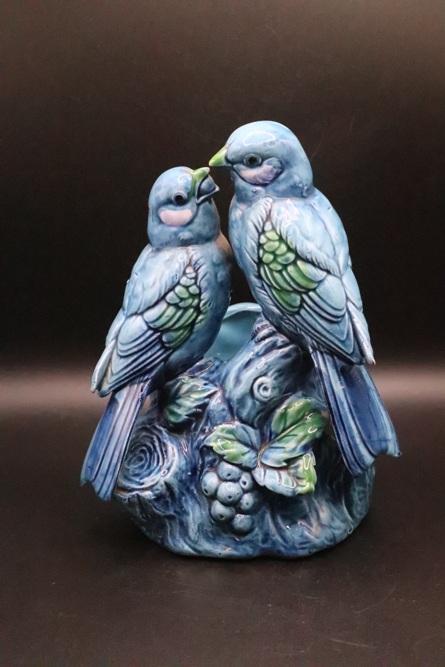 VINTAGE ENESCO JAPAN BLUE BIRD PLANTER