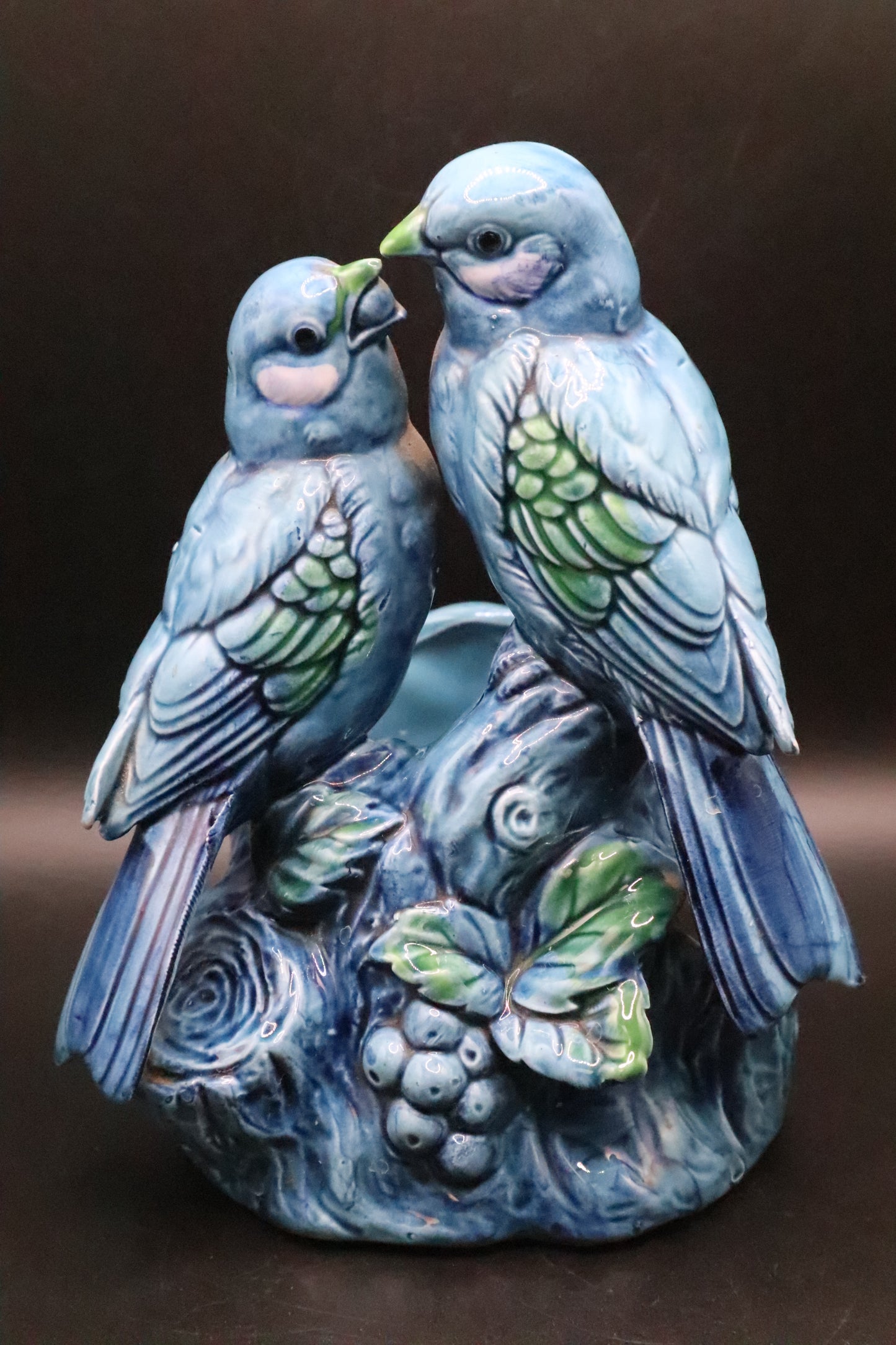 VINTAGE ENESCO JAPAN BLUE BIRD PLANTER