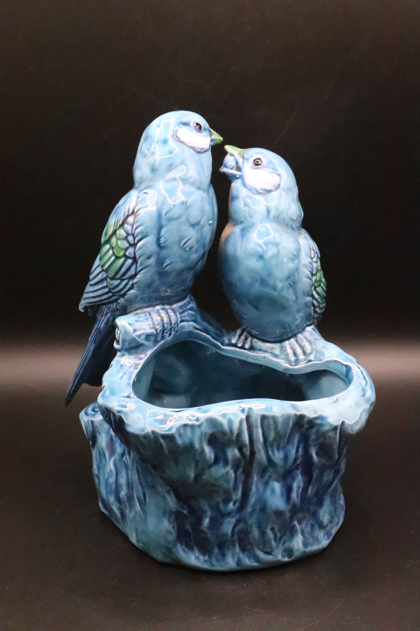 VINTAGE ENESCO JAPAN BLUE BIRD PLANTER