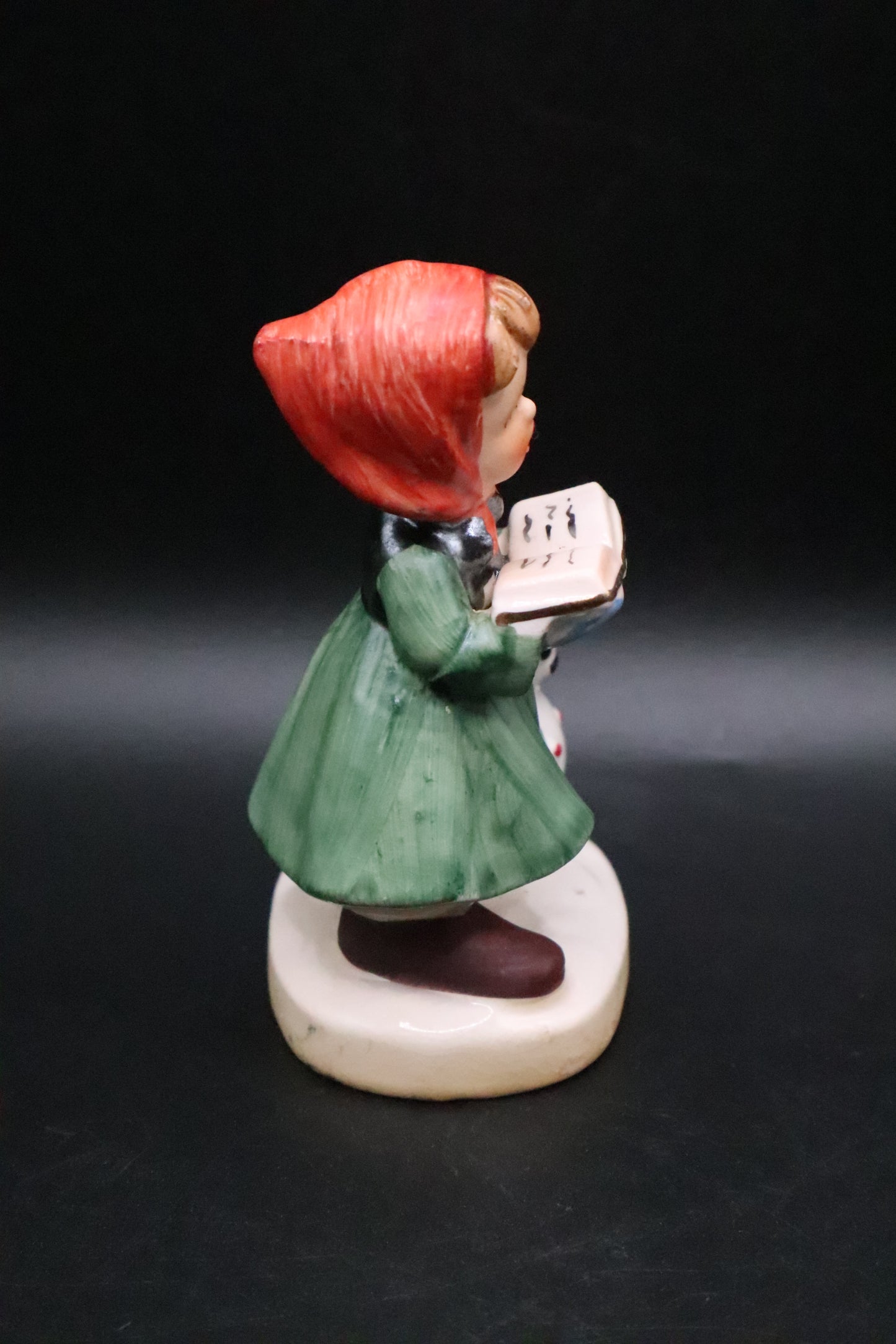 VINTAGE NAPCOWARE CHRISTMAS CAROLING GIRL W/SNOWMAN FIGURINE