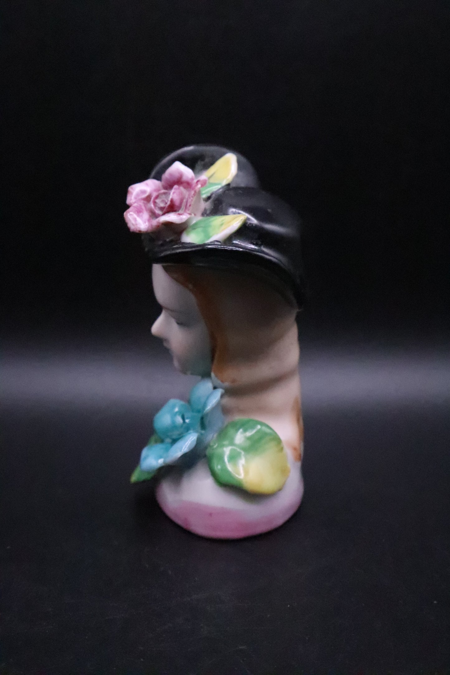 VINTAGE M|K HANDPAINTED LADY PORCELAIN BUST MADE IN JAPAN