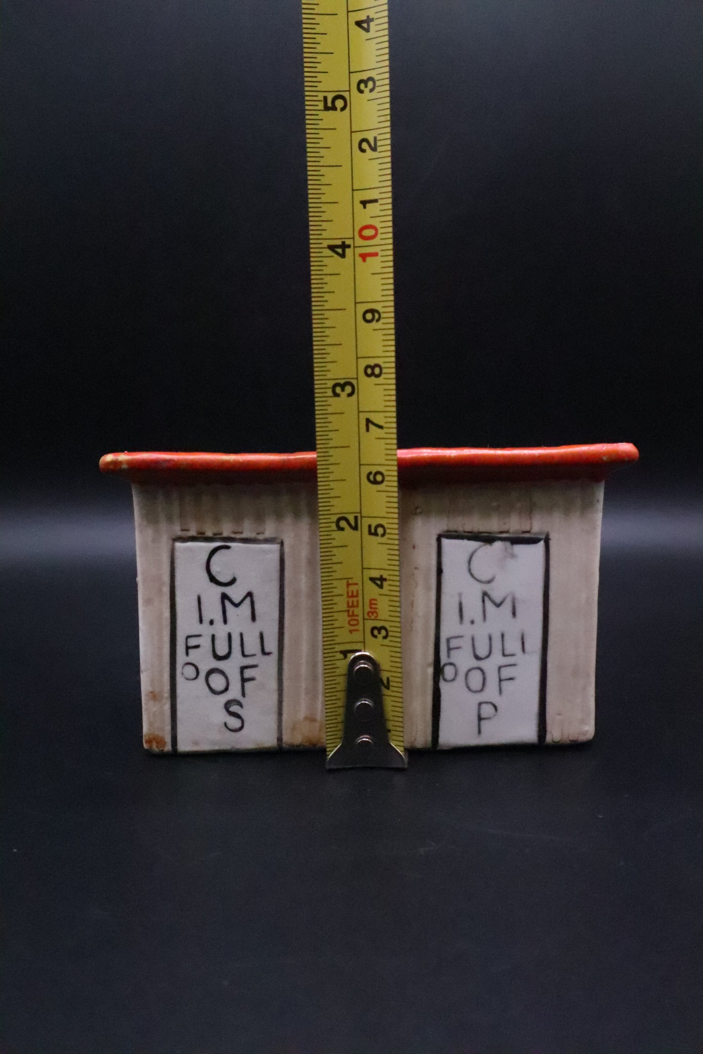 VINTAGE VICTORIA OUTHOUSE C I'M FULL OF SALT AND PEPPER SHAKERS