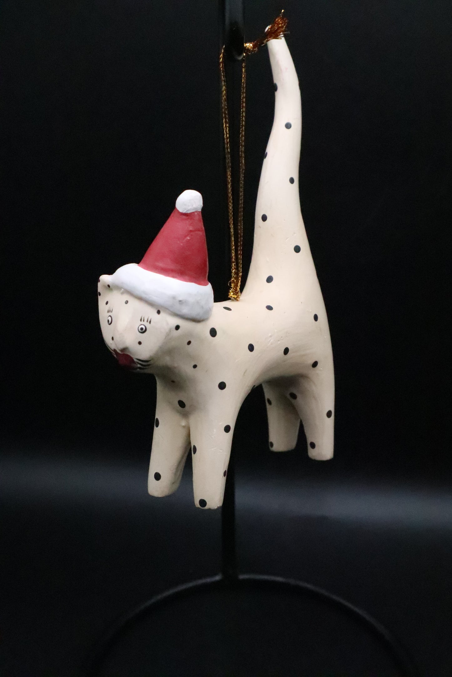 POLKA DOT CAT ORNAMENT