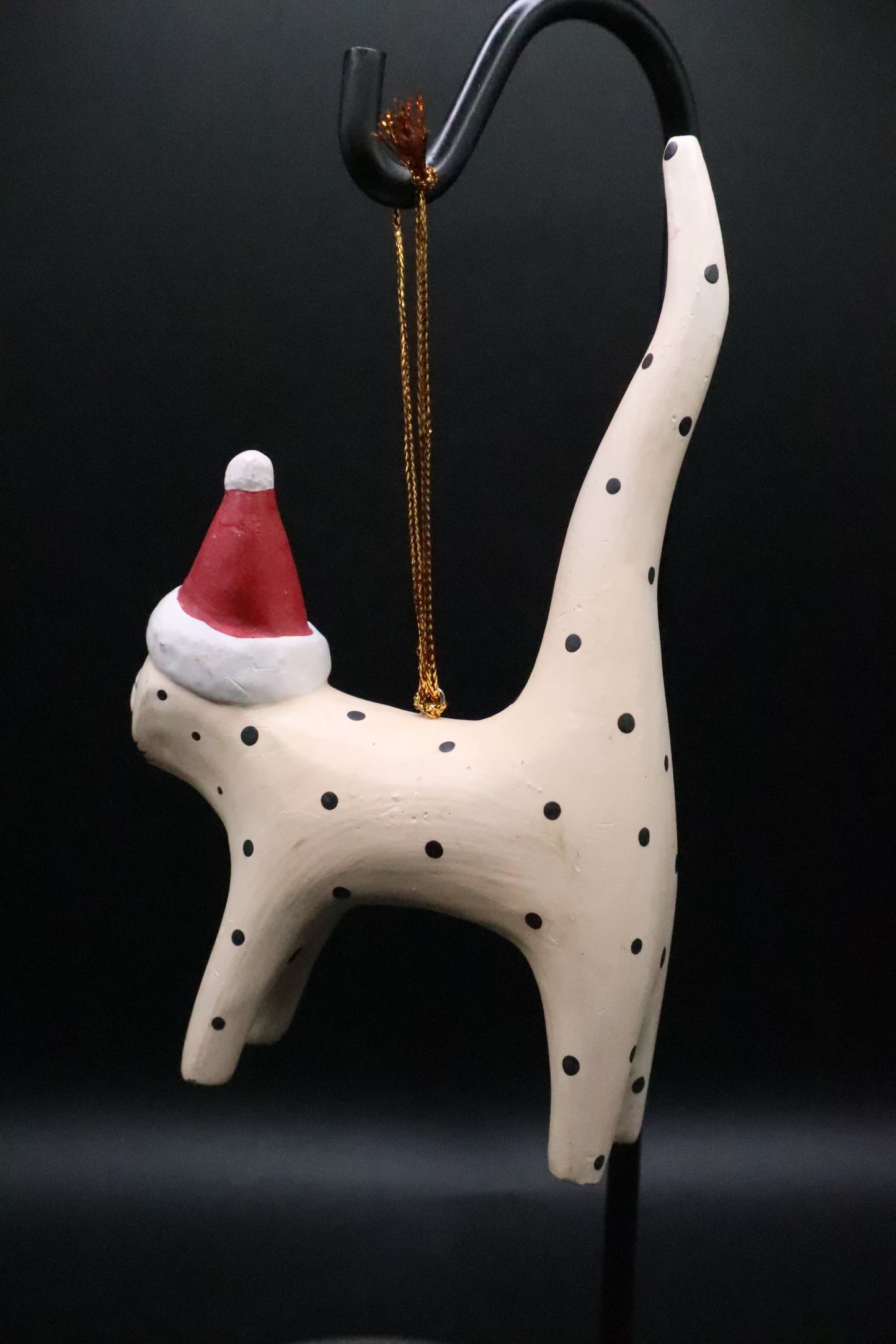 POLKA DOT CAT ORNAMENT