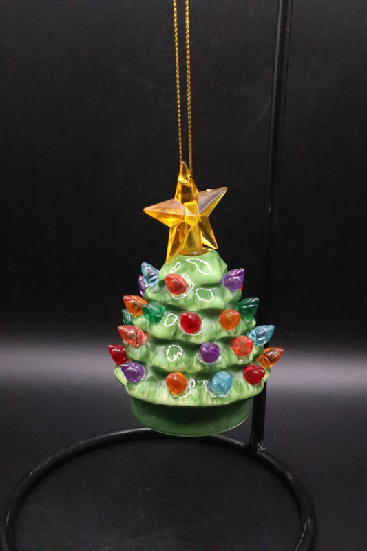 CERAMIC CHRISTMAS TREE ORNAMENT