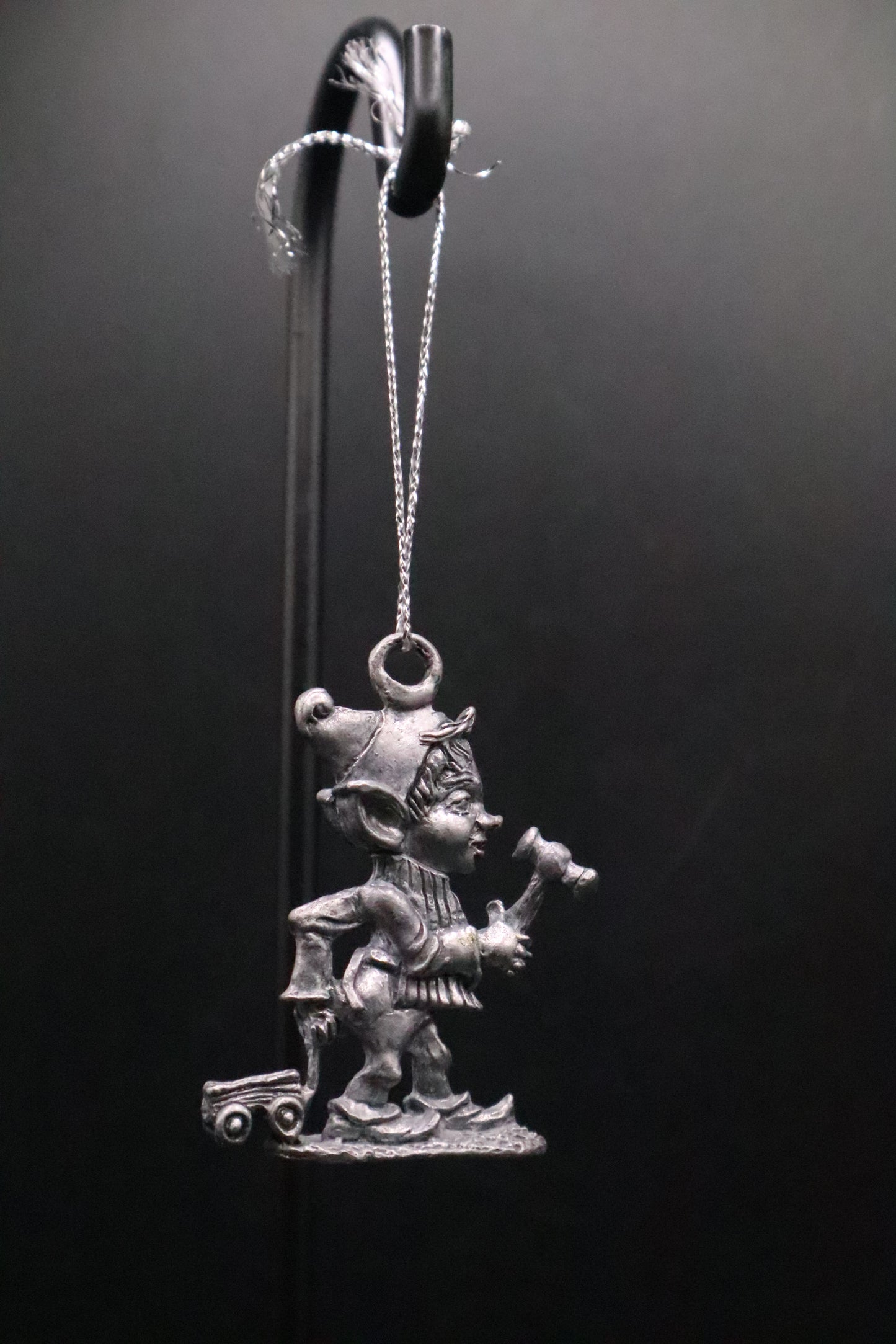 VINTAGE PEWTER ELF ORNAMENT