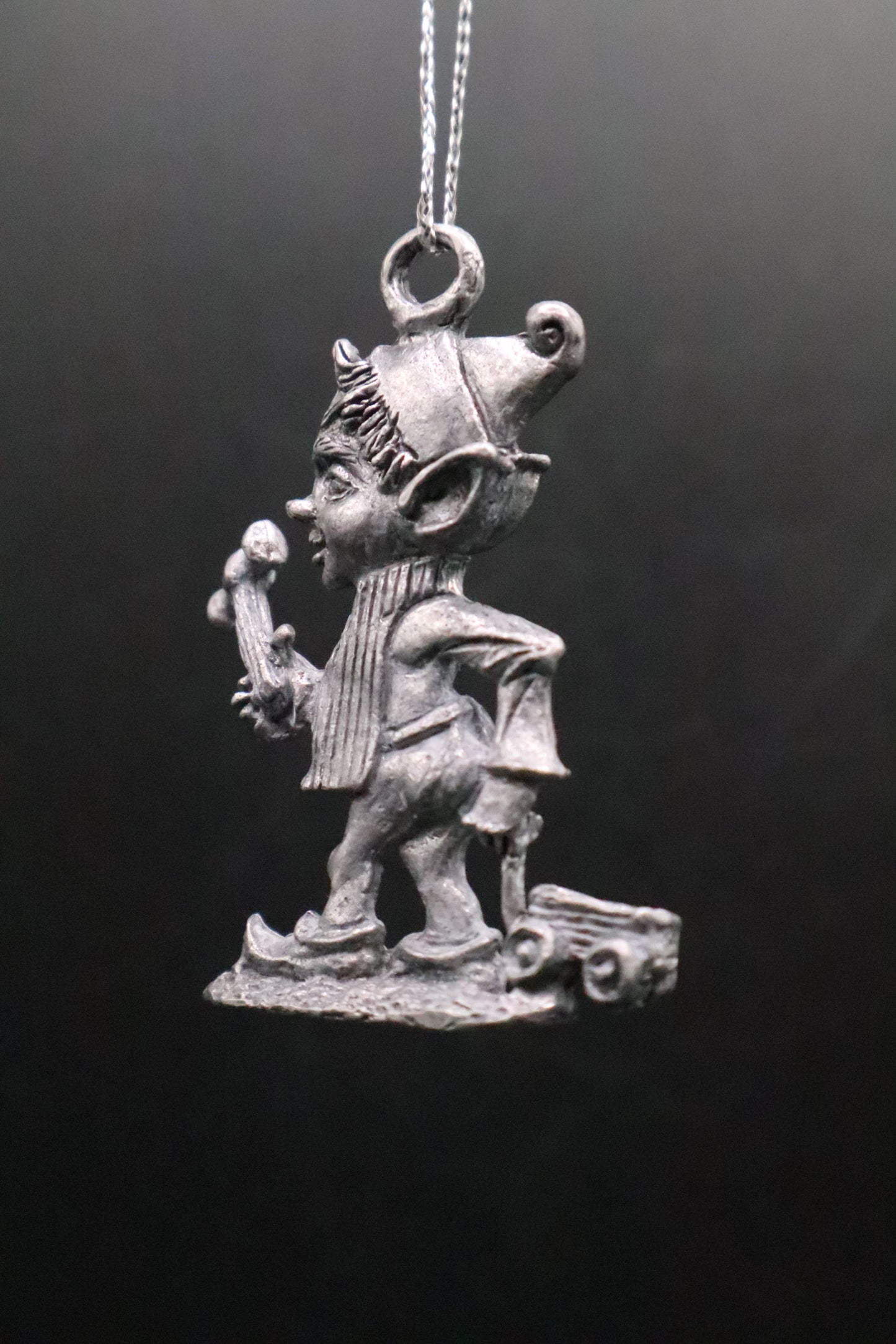 VINTAGE PEWTER ELF ORNAMENT