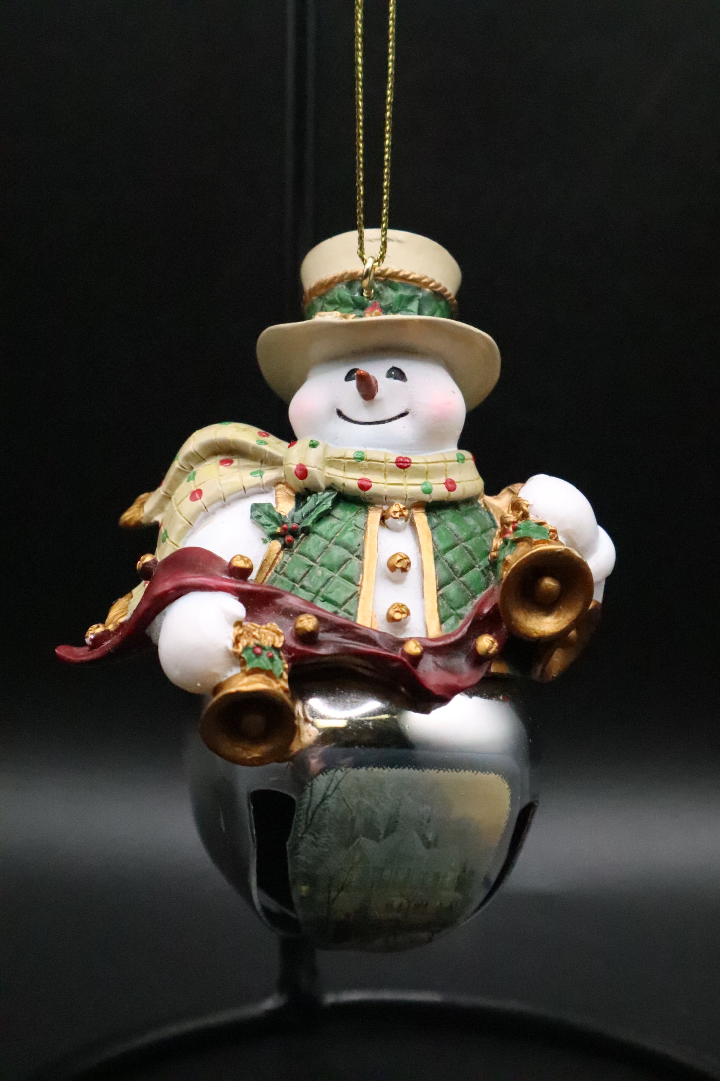 THOMAS KINKADE SNOWMAN BELL