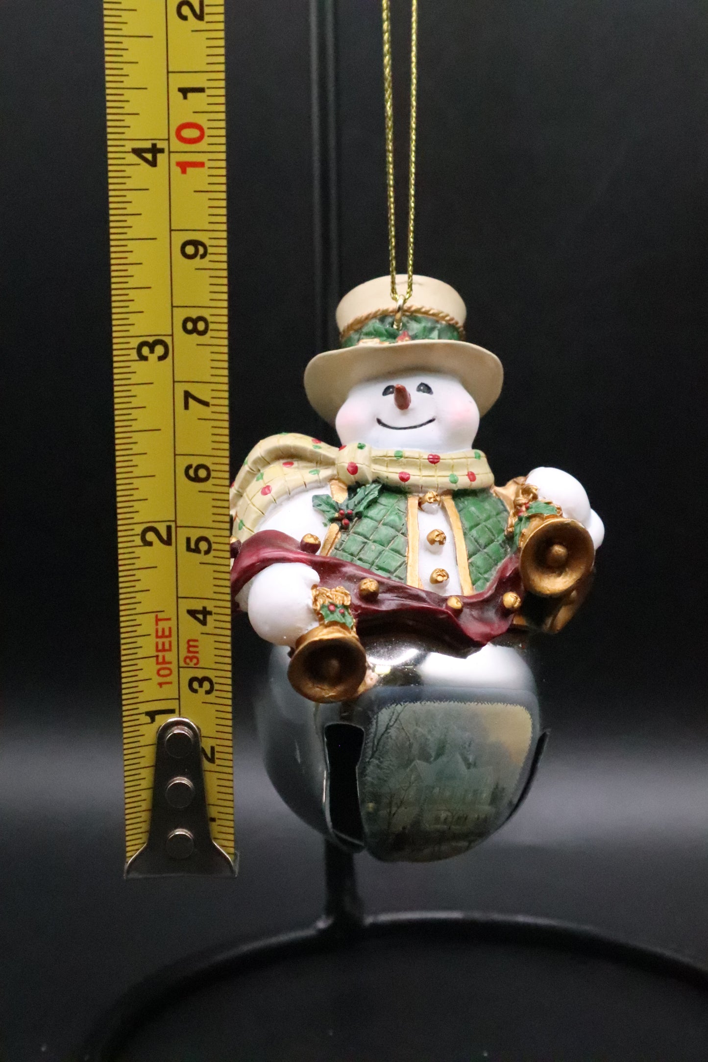 THOMAS KINKADE SNOWMAN BELL