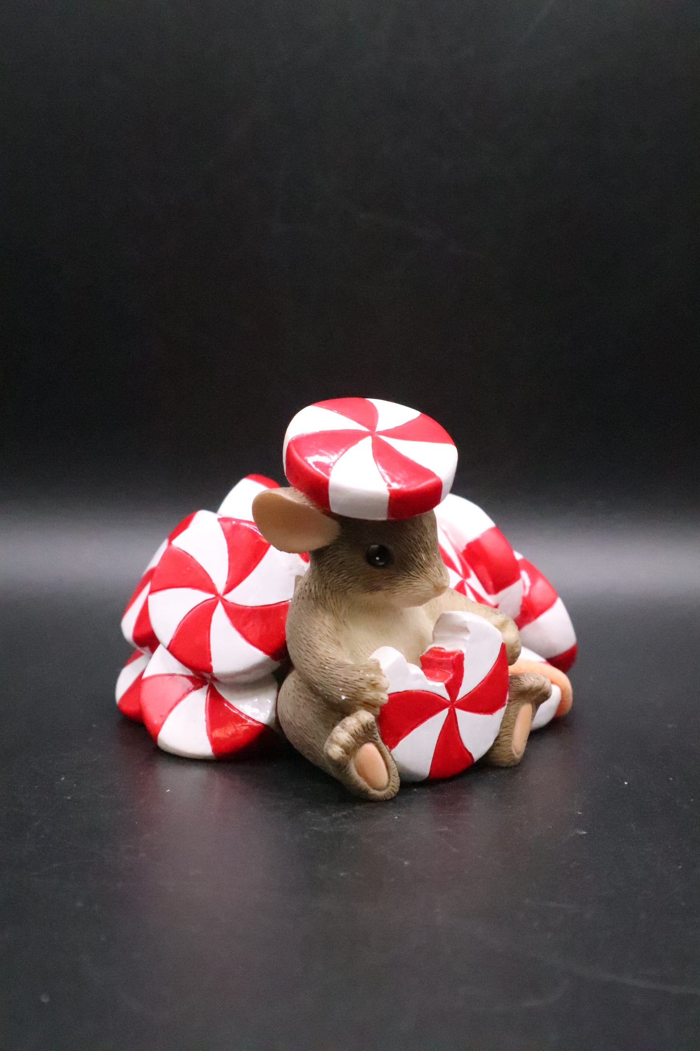 CHARMING TALES CANDY CANE CANDLE HOLDER