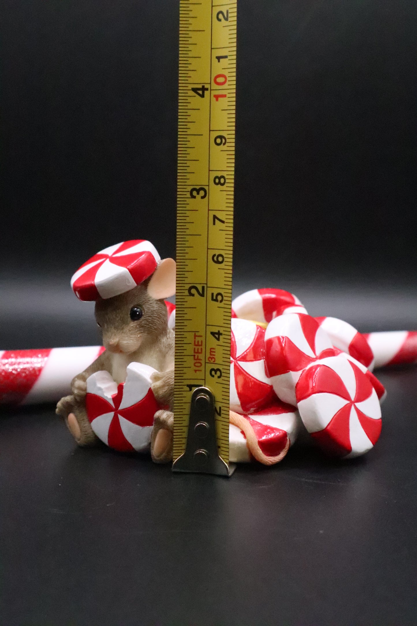 CHARMING TALES CANDY CANE CANDLE HOLDER