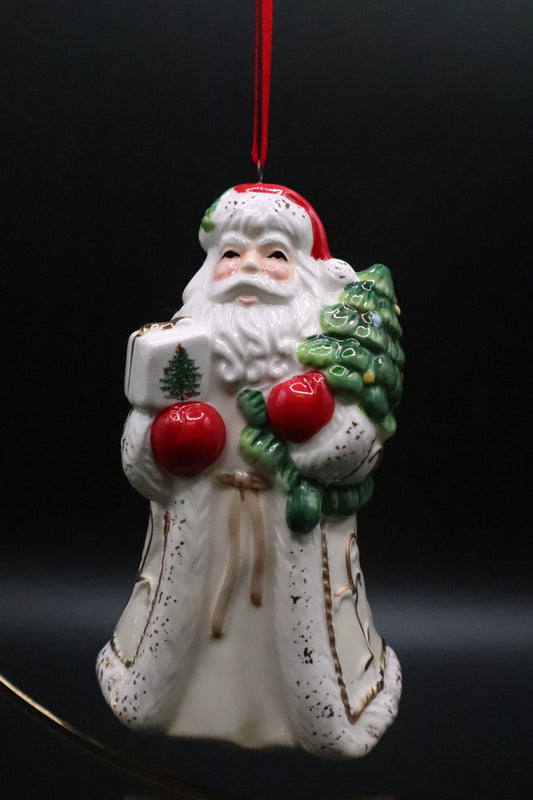 SPODE CHRISTMAS TREE SANTA ORNAMENT WITH BOX