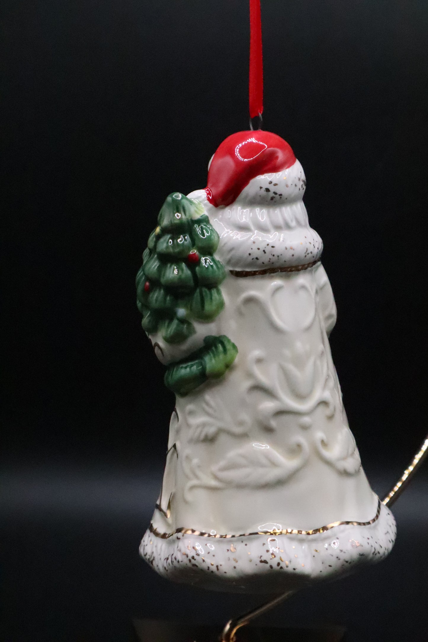 SPODE CHRISTMAS TREE SANTA ORNAMENT WITH BOX