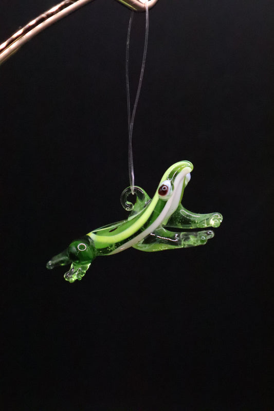 HAND BLOWN GLASS MINI CZECH FROG