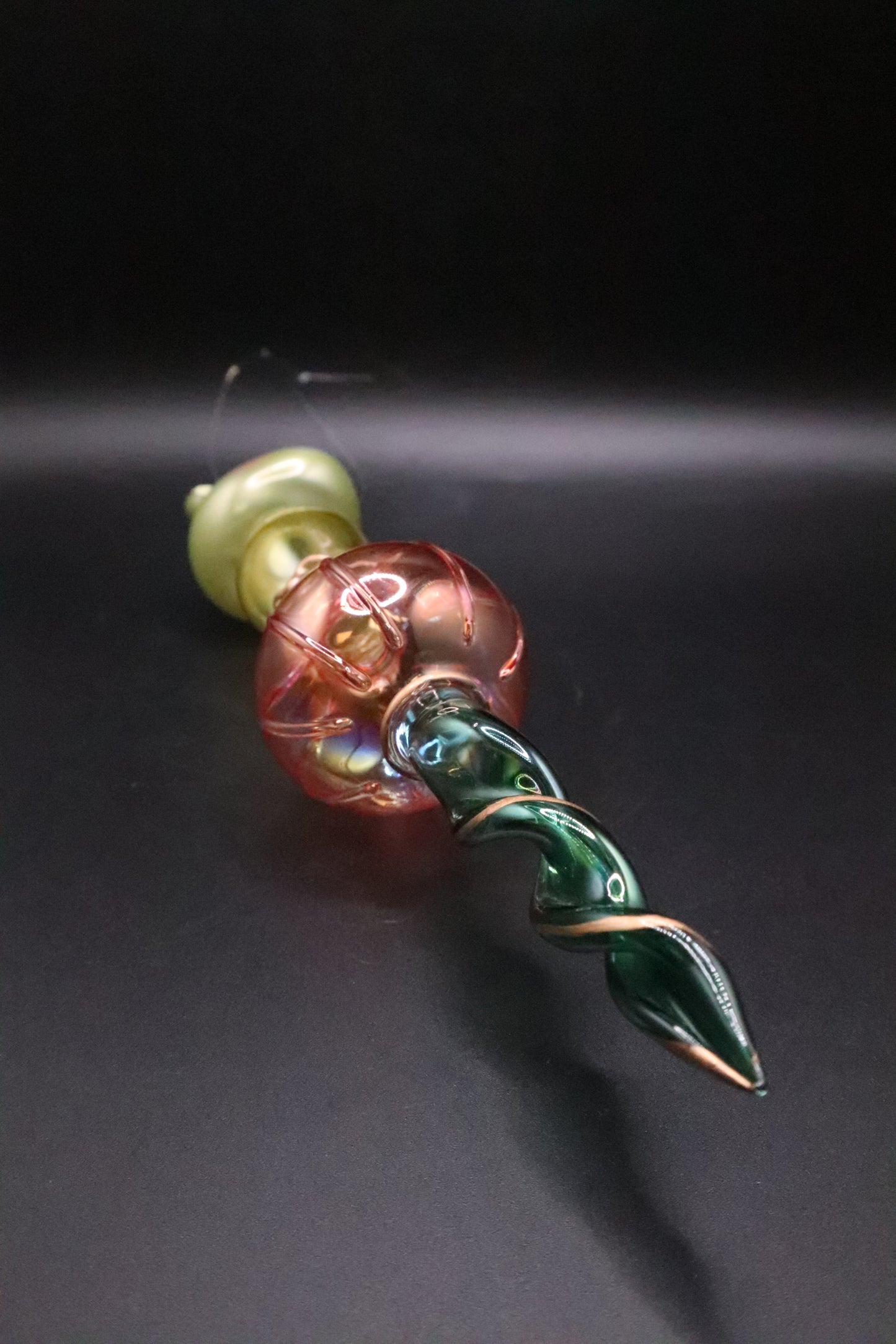 HAND BLOWN VICTORIAN STYLE TEAR DROP FROG ORNAMENT