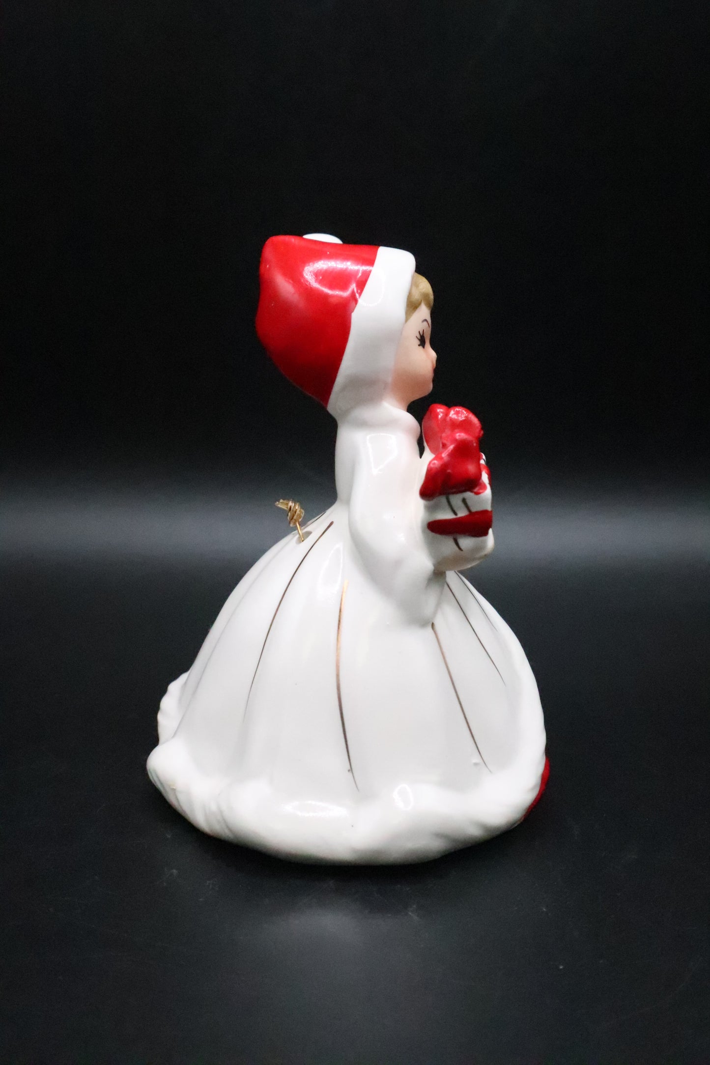 VINTAGE JOSEF ORIGINALS CHRISTMAS GIRL HOLDING PRESENT